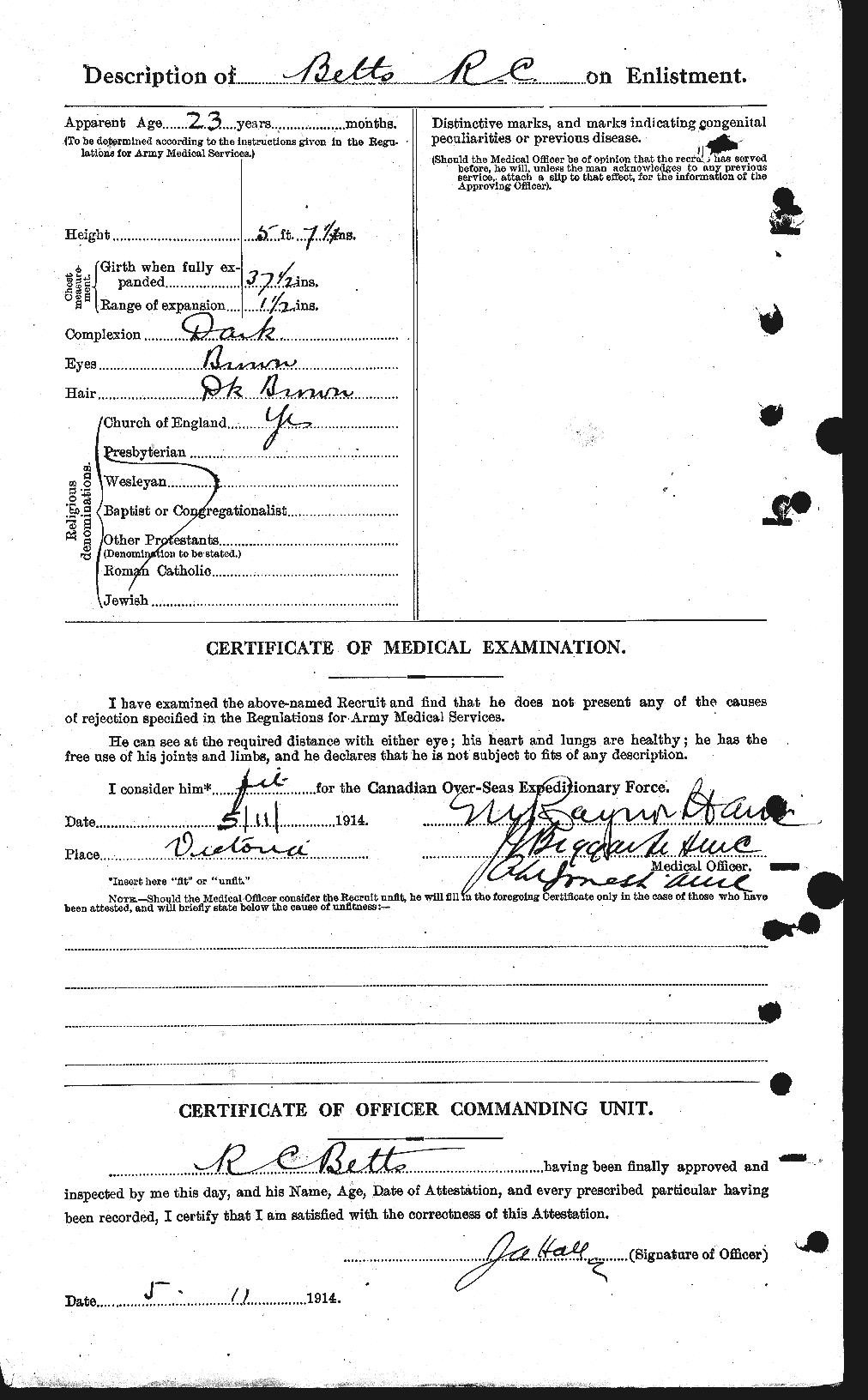 Personnel Records of the First World War - CEF 237190b
