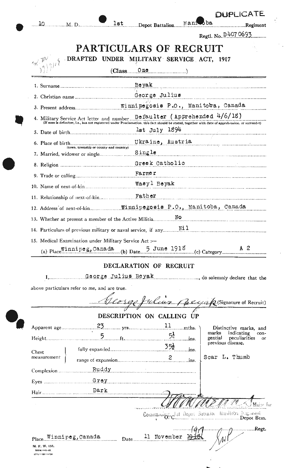 Personnel Records of the First World War - CEF 237487a