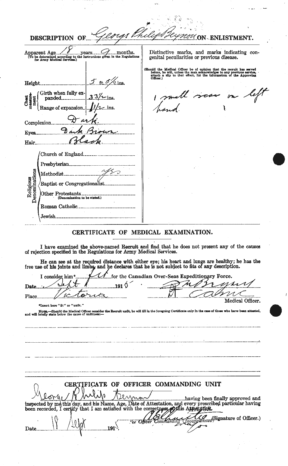 Personnel Records of the First World War - CEF 237509b