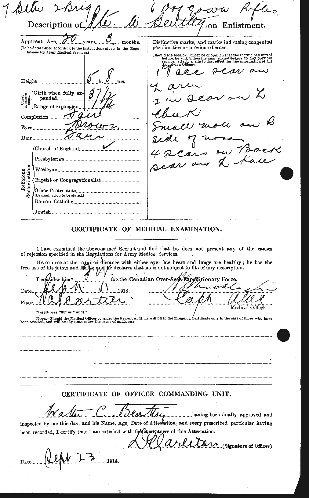 Personnel Records of the First World War - CEF 237842b