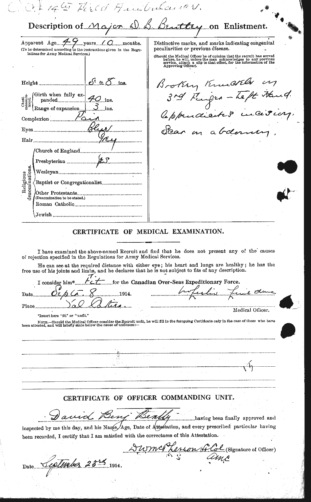 Personnel Records of the First World War - CEF 237949b