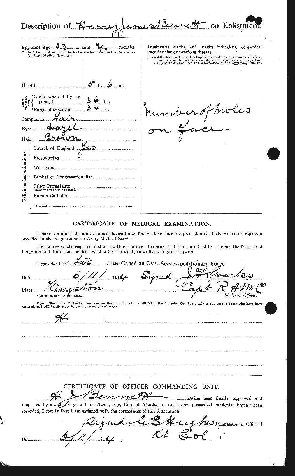 Personnel Records of the First World War - CEF 238551b