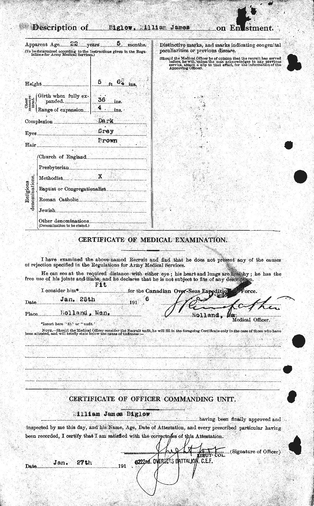 Personnel Records of the First World War - CEF 239111b