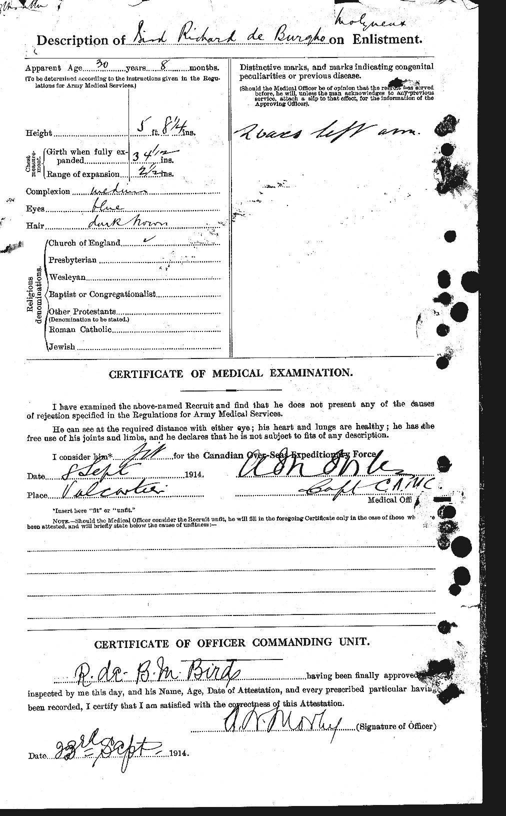 Personnel Records of the First World War - CEF 239496b