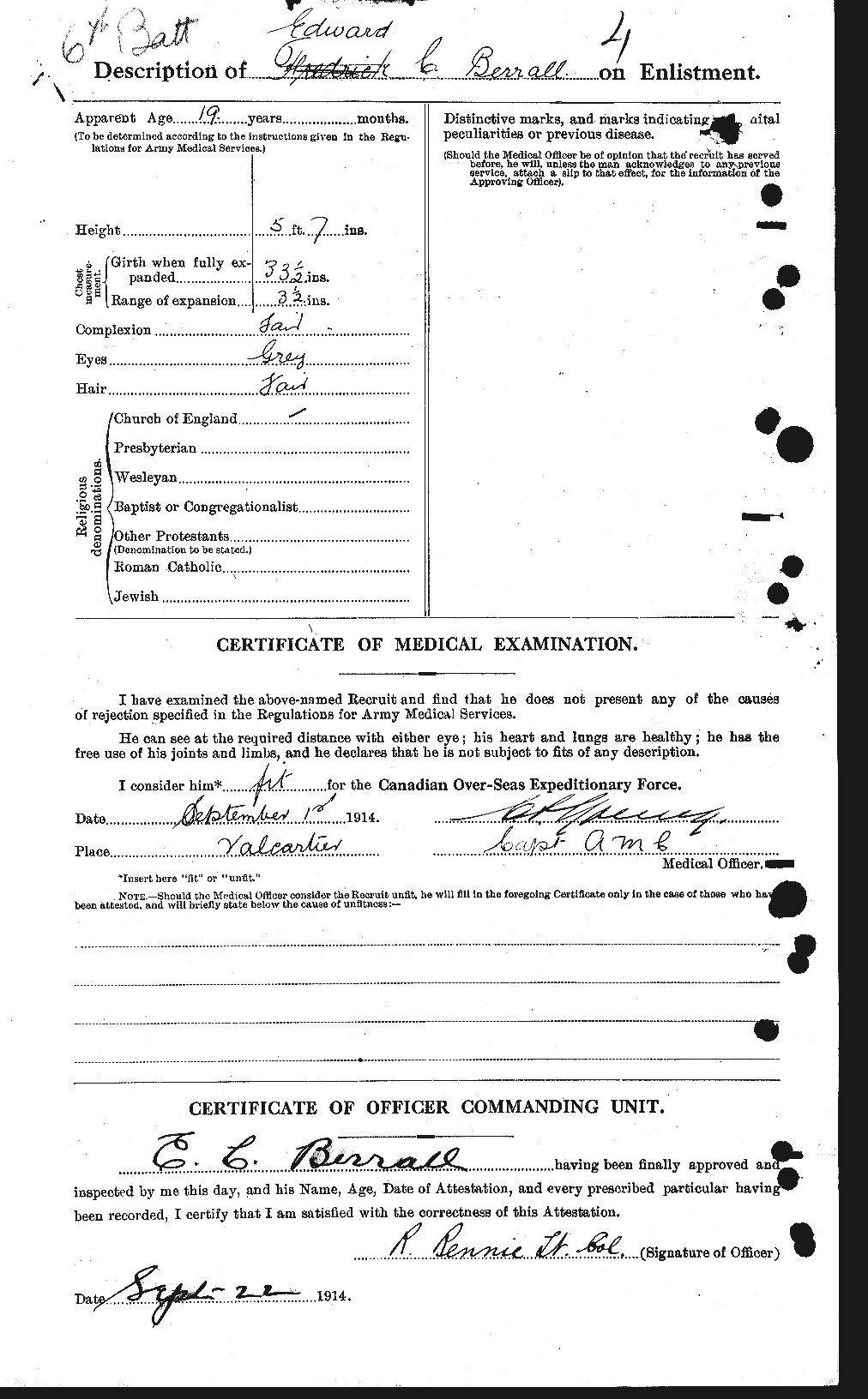Personnel Records of the First World War - CEF 239827b