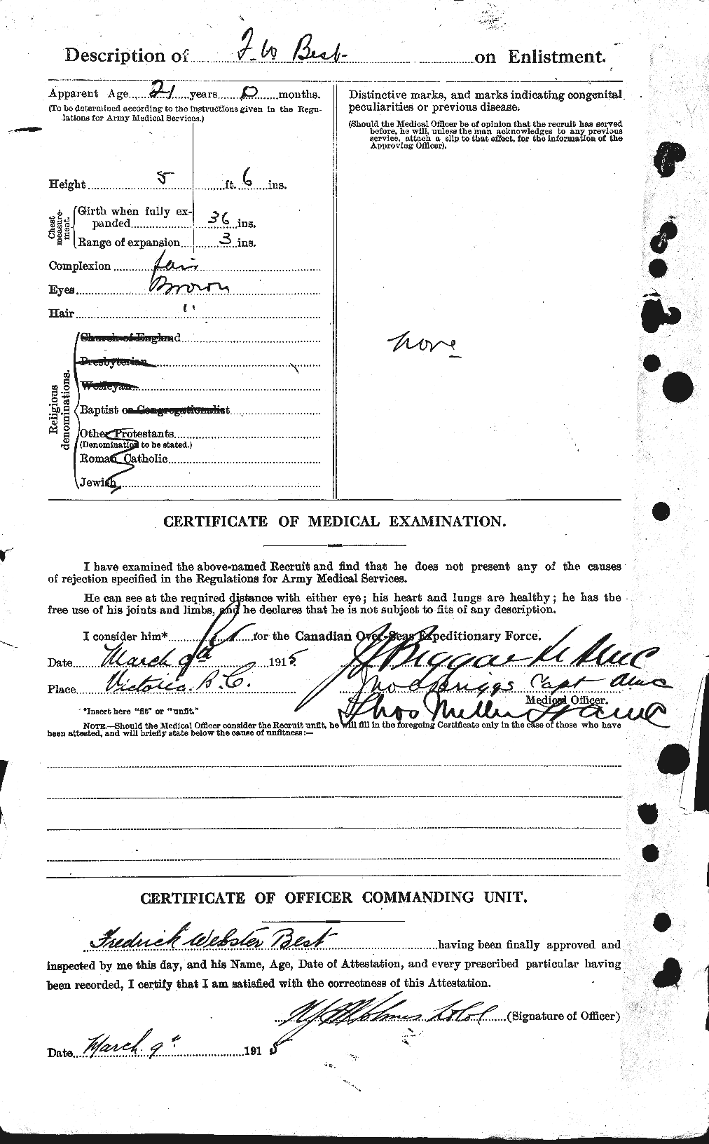 Personnel Records of the First World War - CEF 240253b