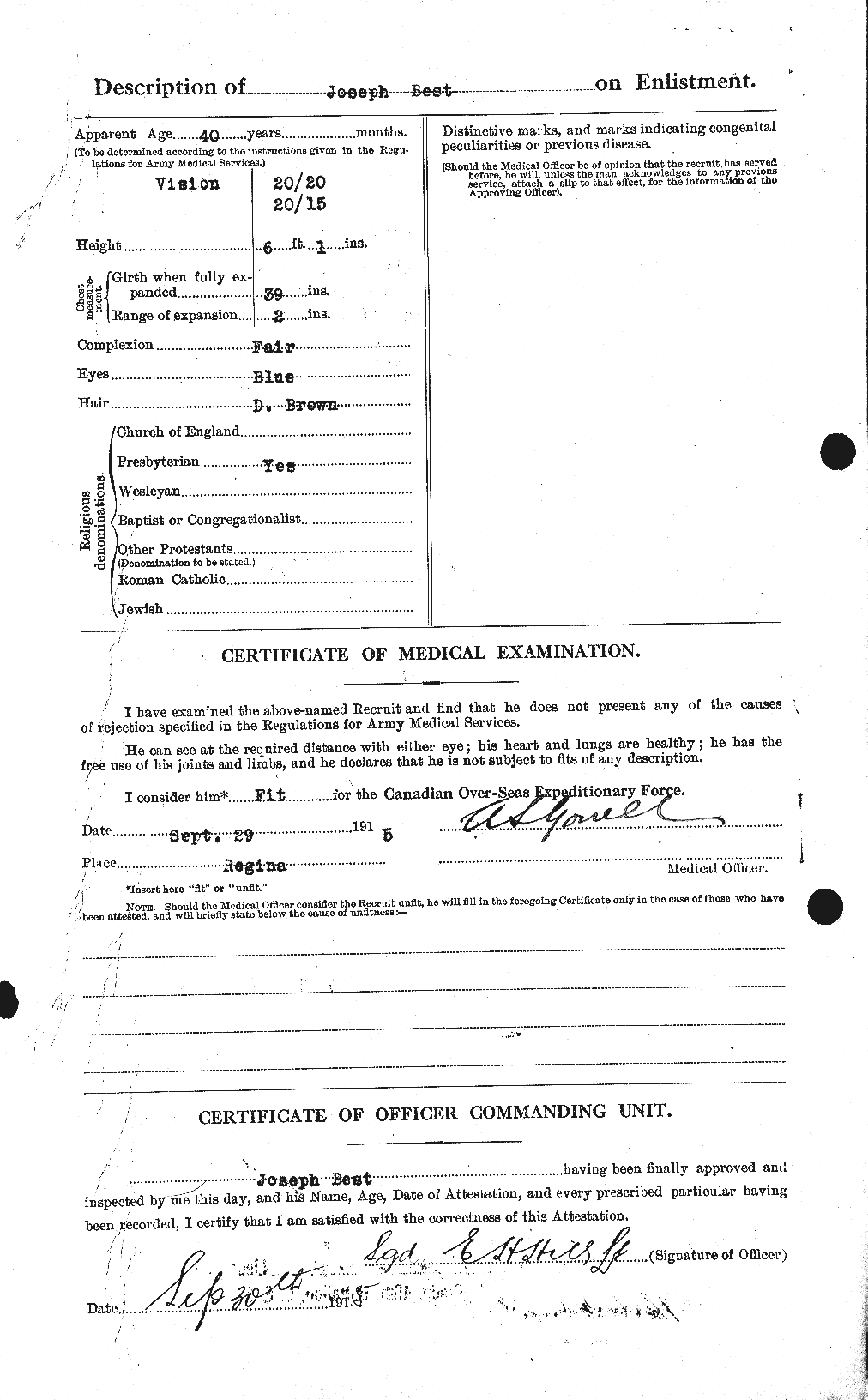 Personnel Records of the First World War - CEF 240297b