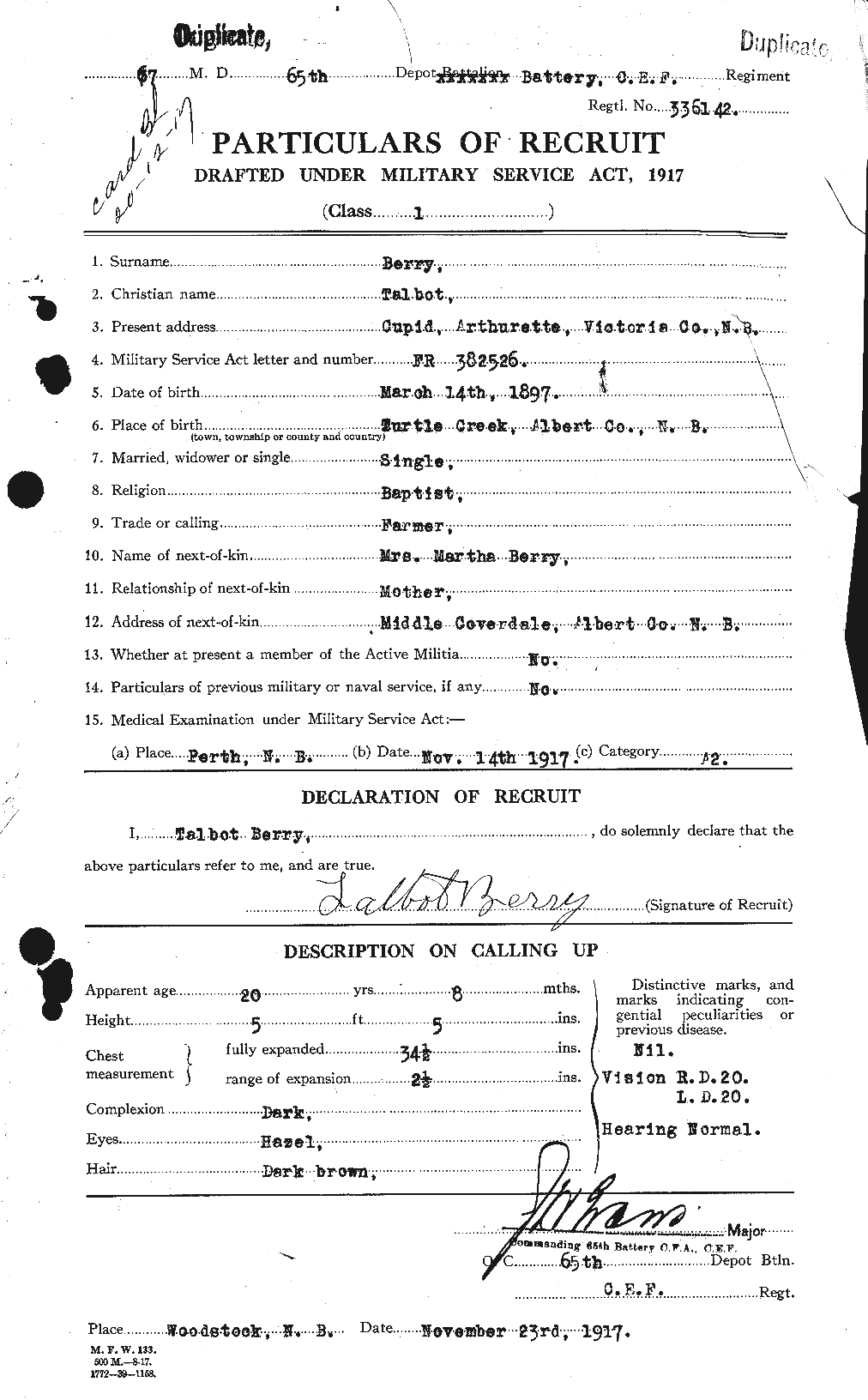 Personnel Records of the First World War - CEF 241056a
