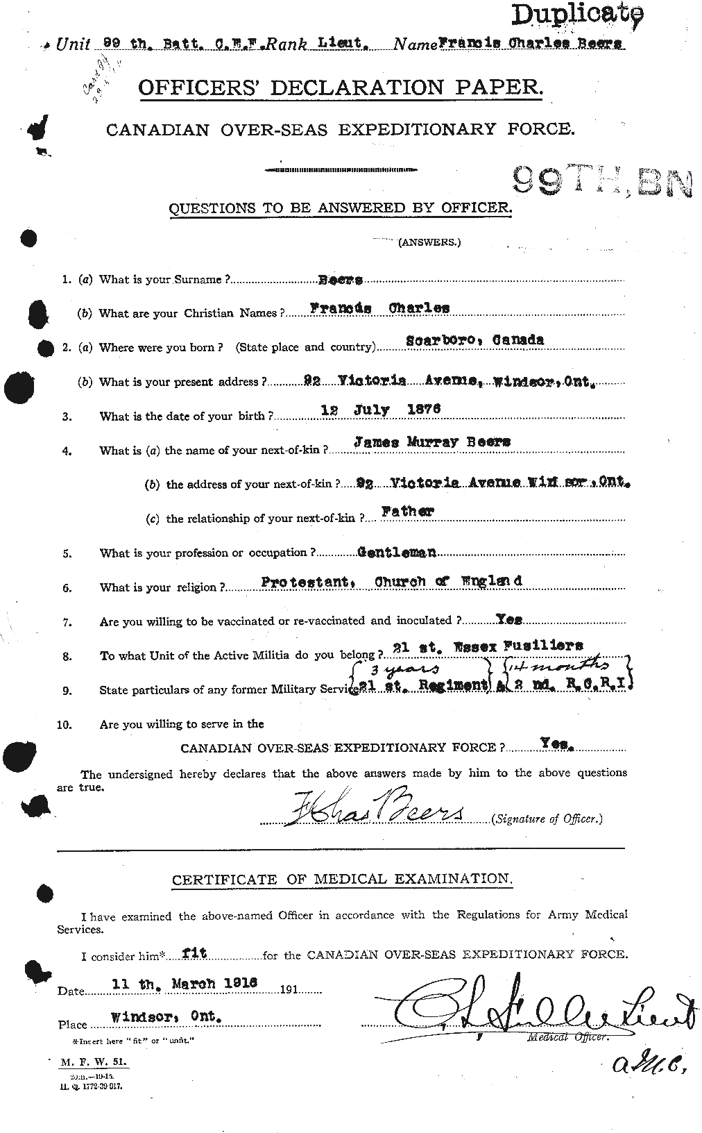 Personnel Records of the First World War - CEF 241595a