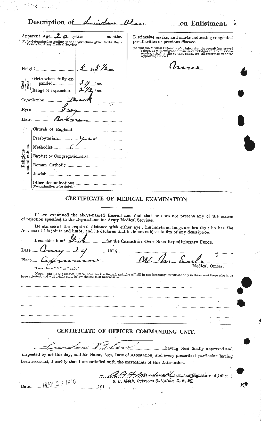 Personnel Records of the First World War - CEF 243113b