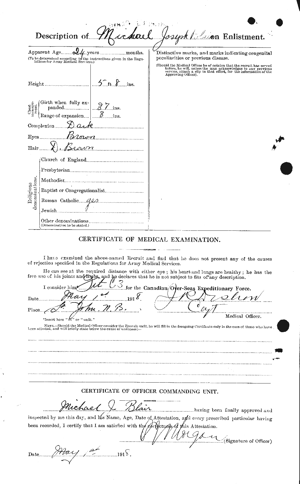 Personnel Records of the First World War - CEF 243119b