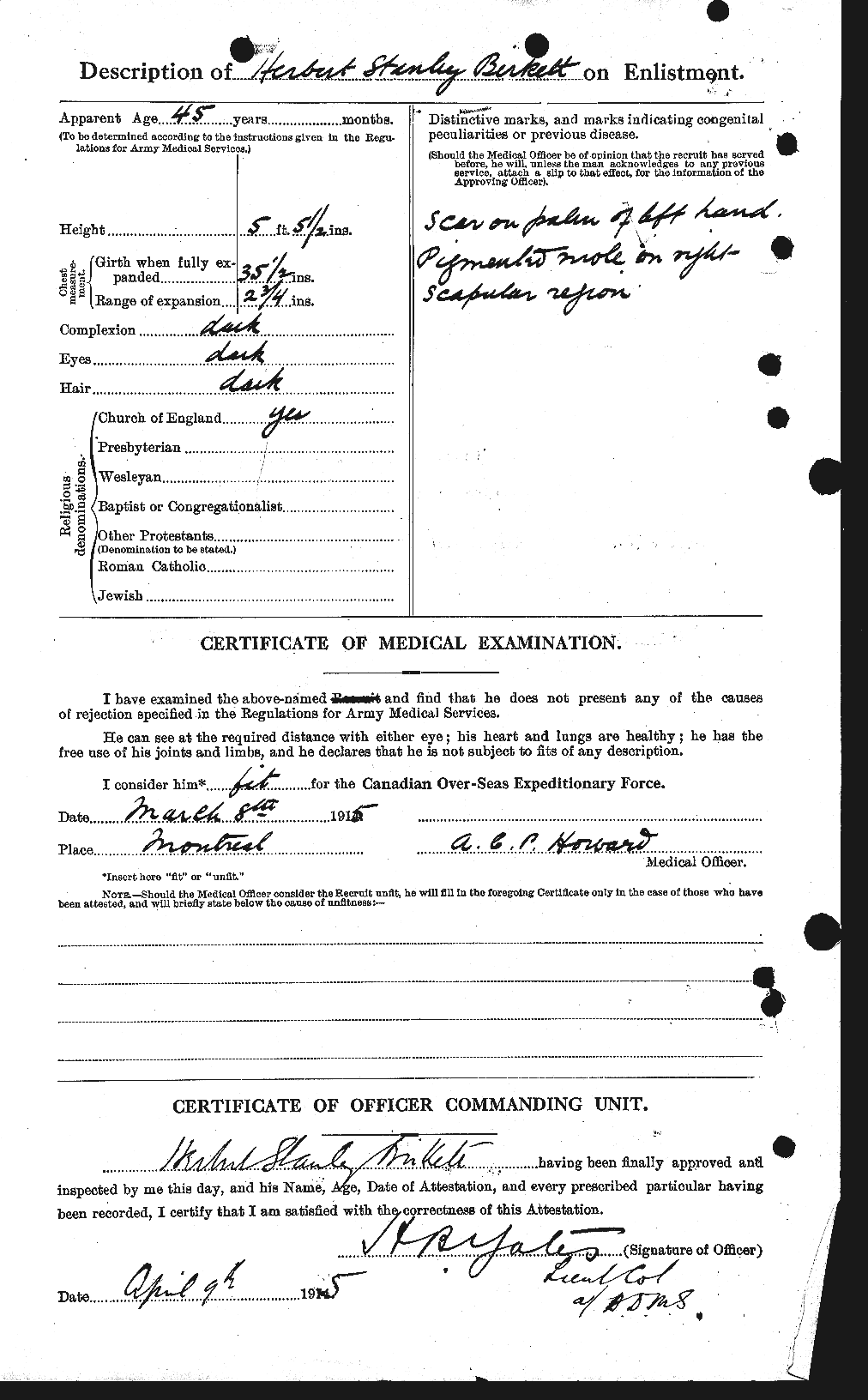 Personnel Records of the First World War - CEF 243877b