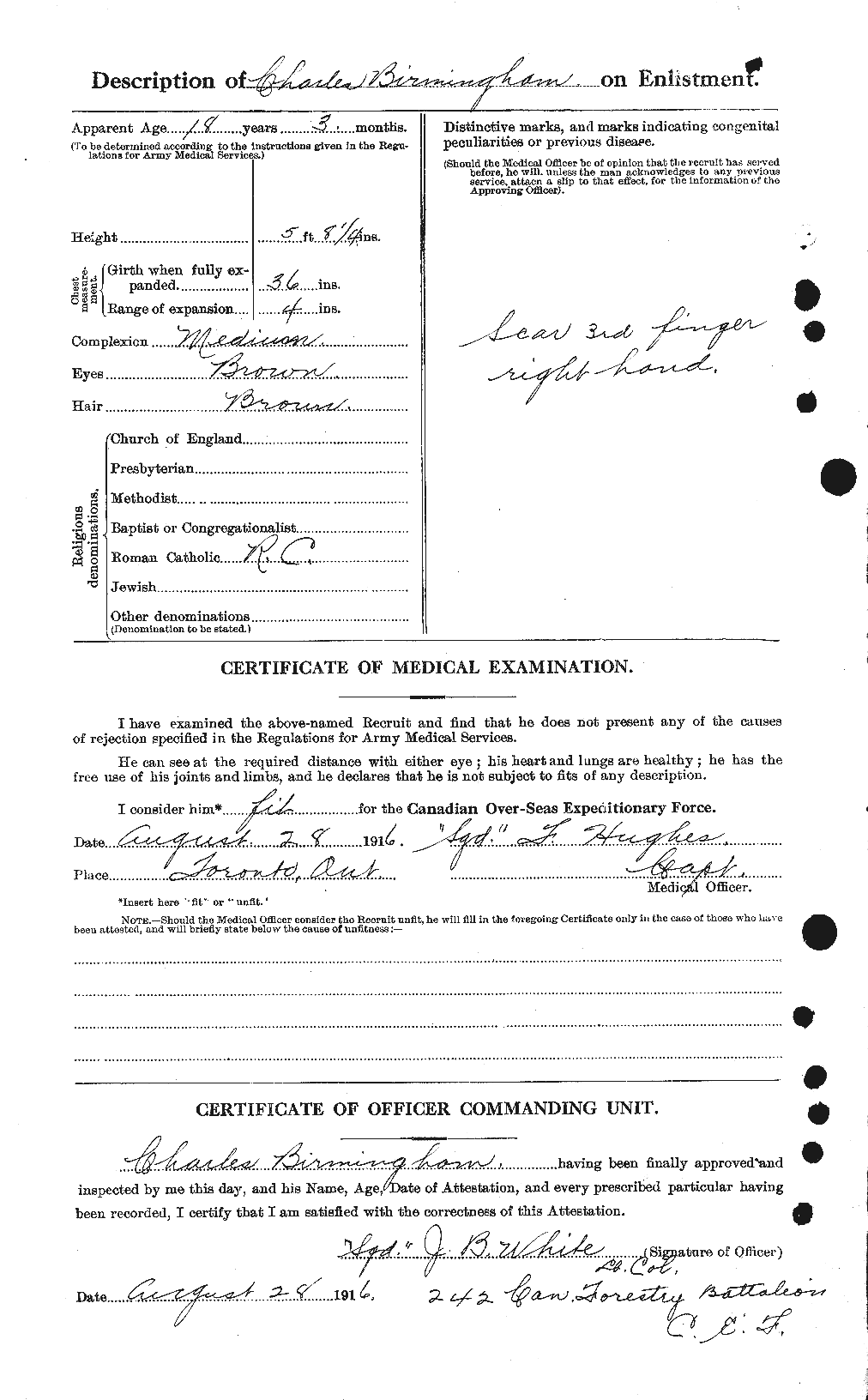 Personnel Records of the First World War - CEF 243927b