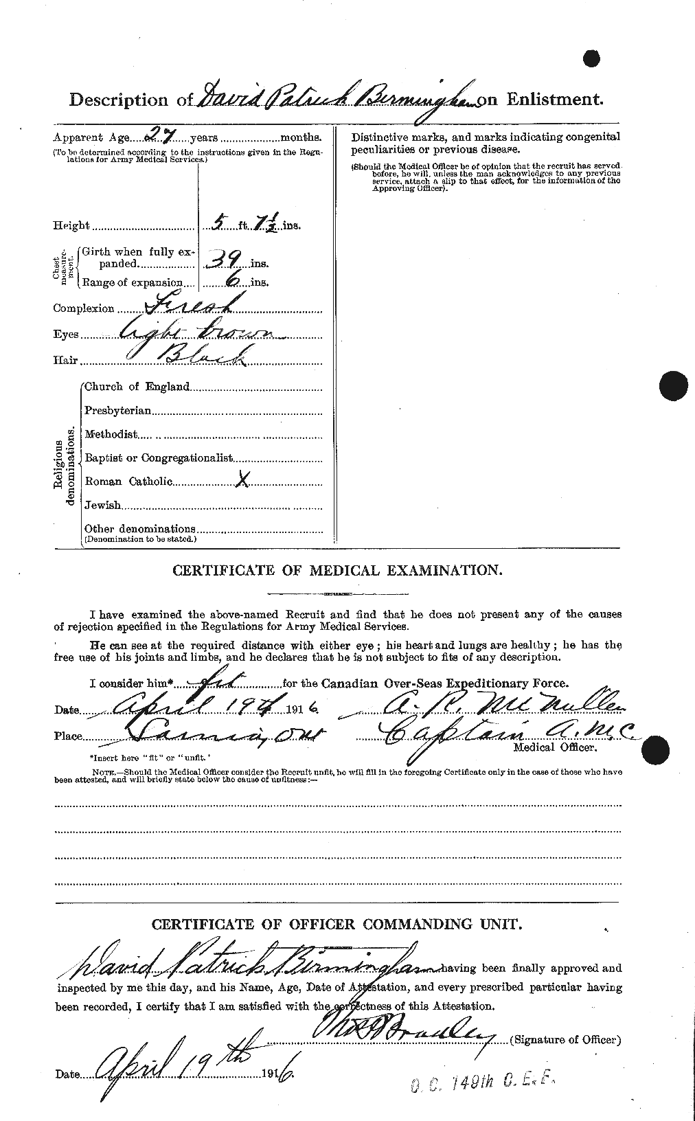 Personnel Records of the First World War - CEF 243928b