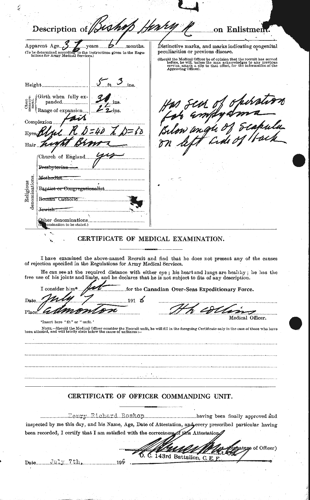 Personnel Records of the First World War - CEF 244322b