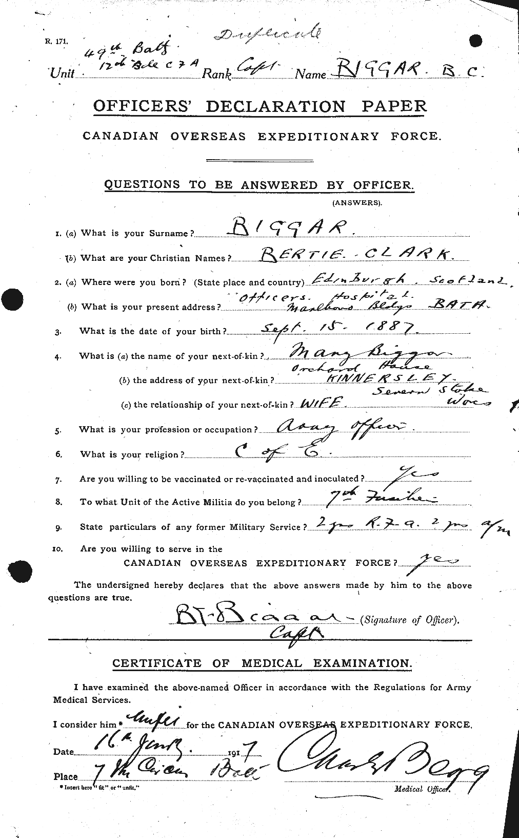Personnel Records of the First World War - CEF 244632a