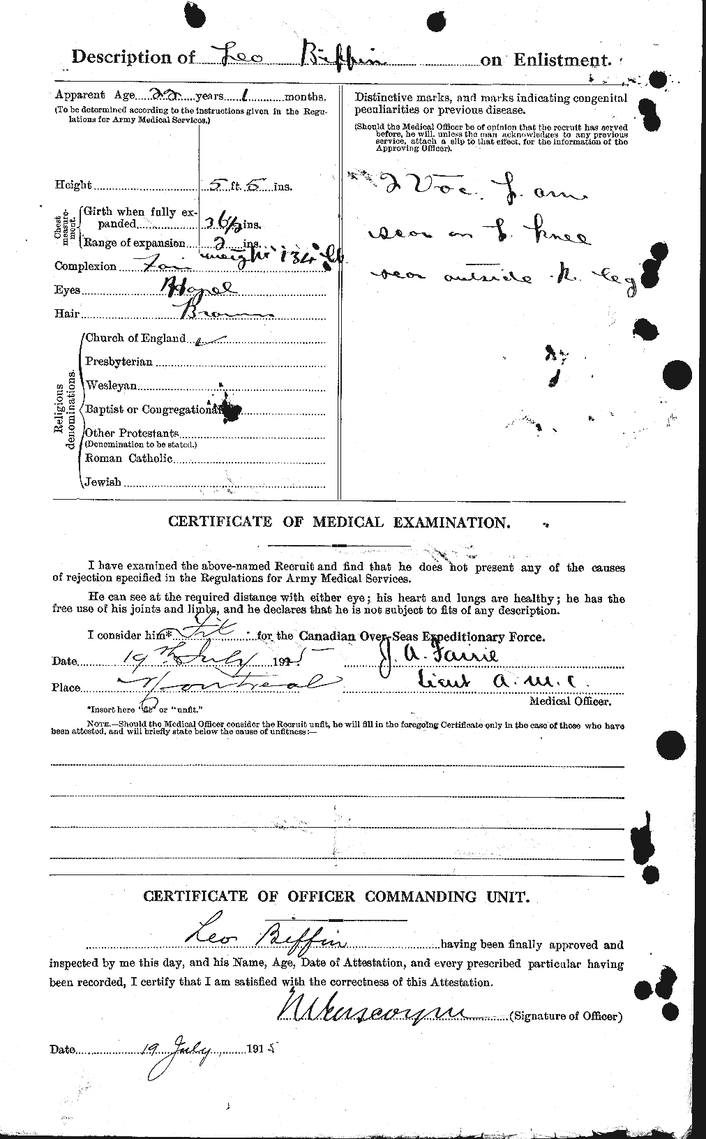 Personnel Records of the First World War - CEF 244694b