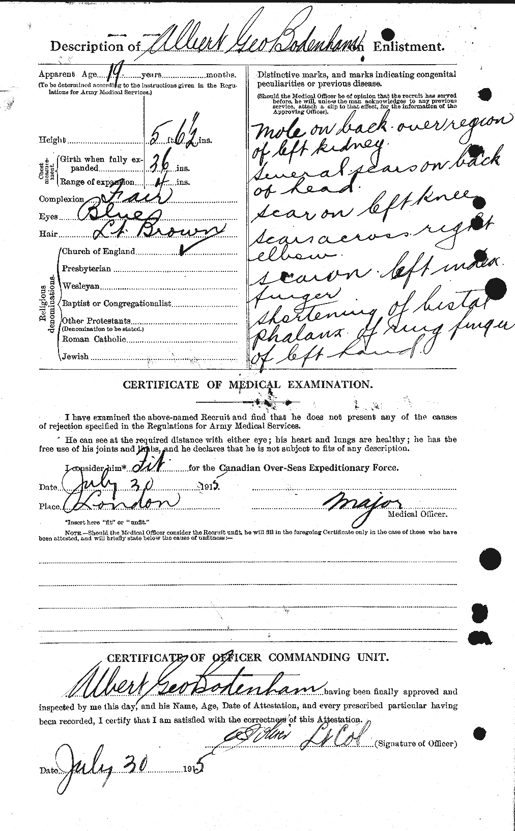 Personnel Records of the First World War - CEF 245190b