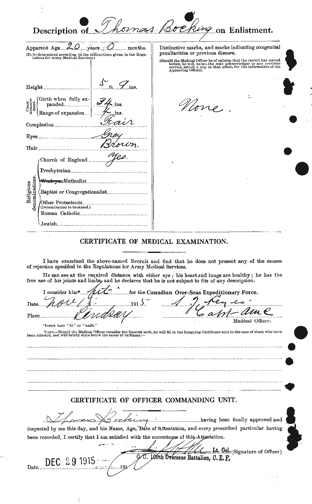 Personnel Records of the First World War - CEF 245288b