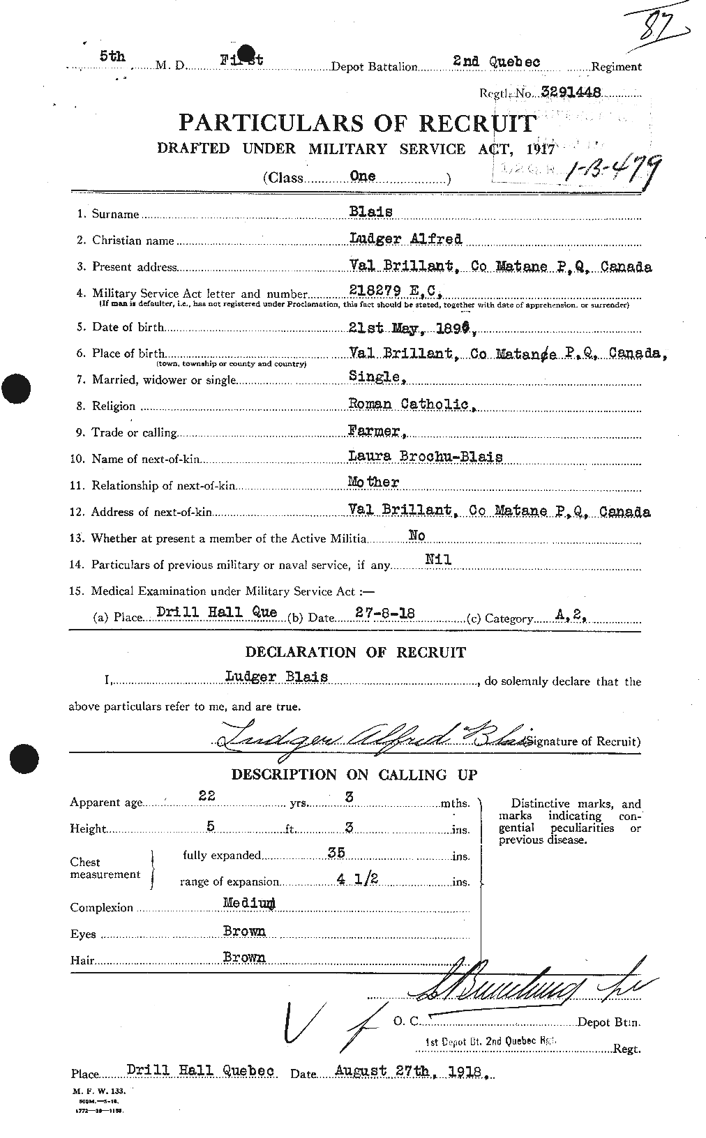 Personnel Records of the First World War - CEF 245499a