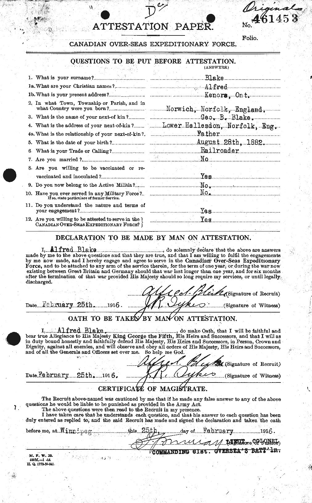 Personnel Records of the First World War - CEF 245548a