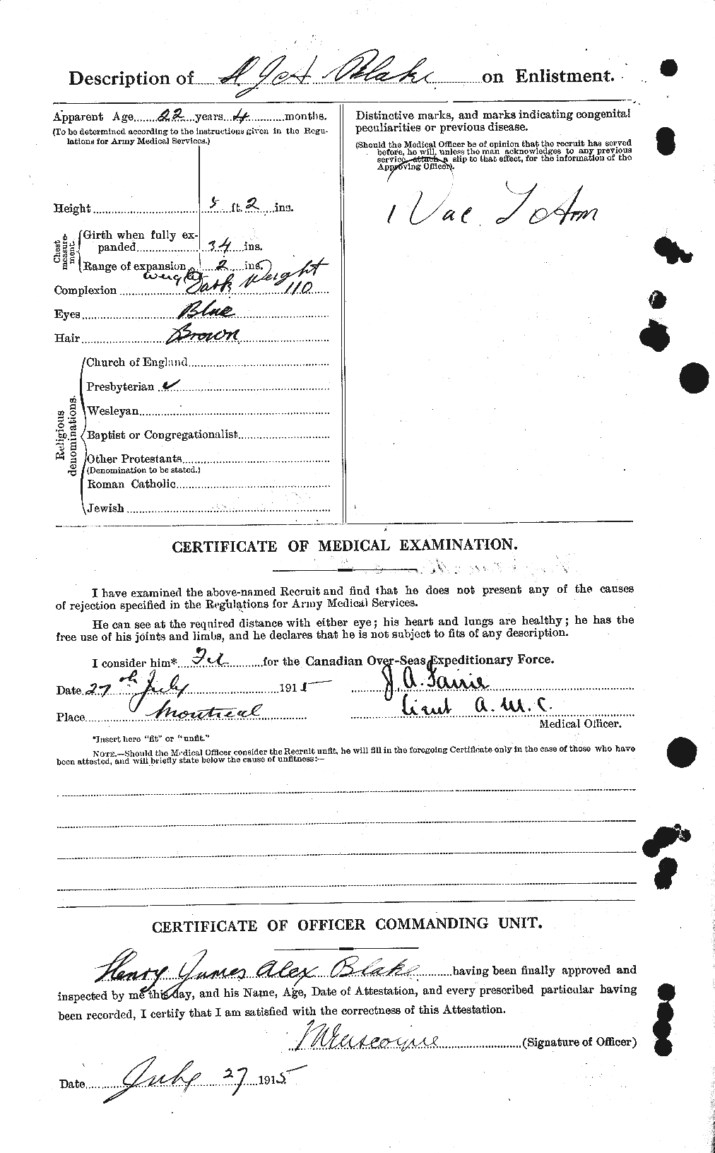 Personnel Records of the First World War - CEF 245888b