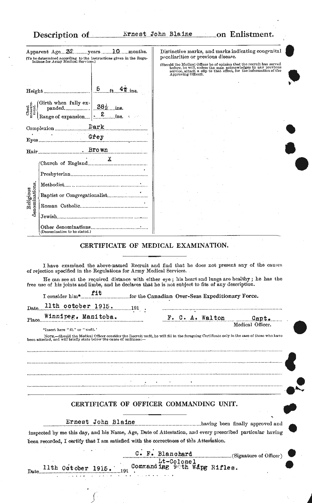 Personnel Records of the First World War - CEF 246047b