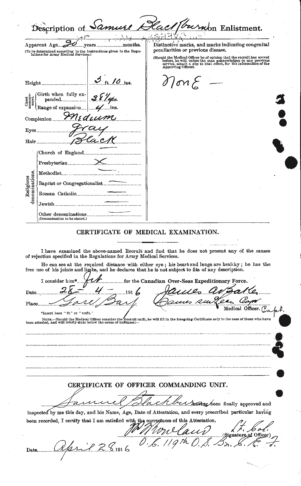 Personnel Records of the First World War - CEF 246421b