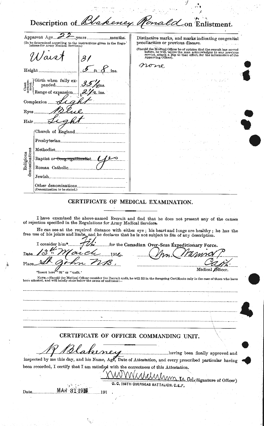 Personnel Records of the First World War - CEF 246771b