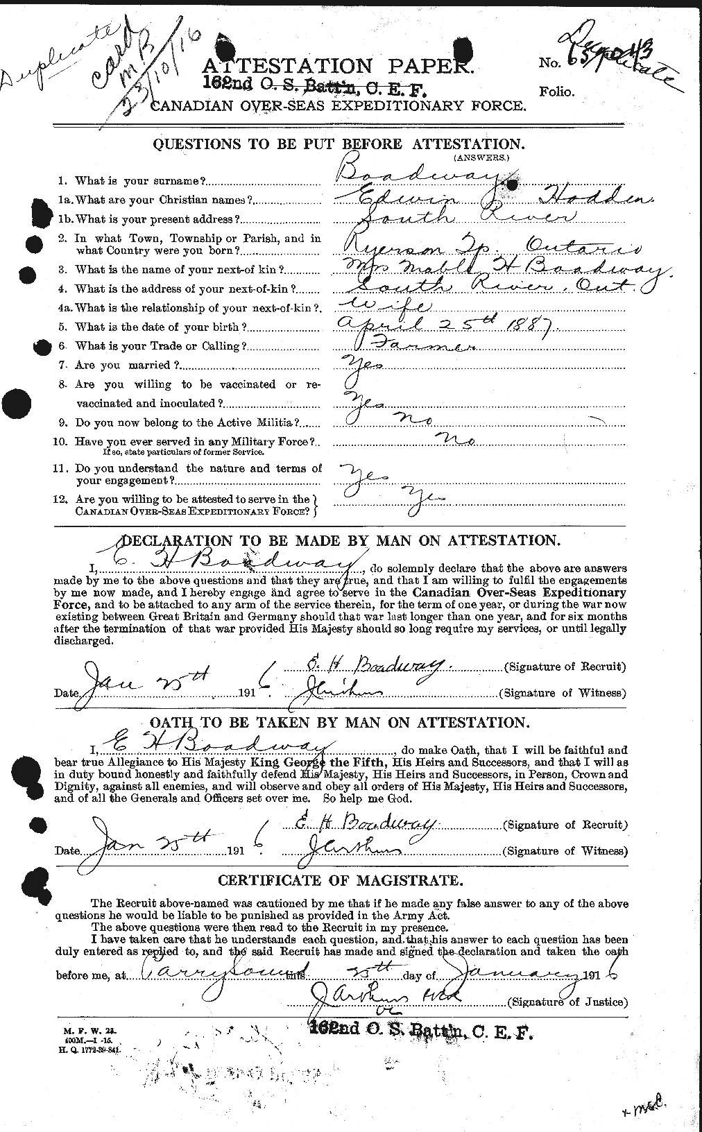 Personnel Records of the First World War - CEF 247344a