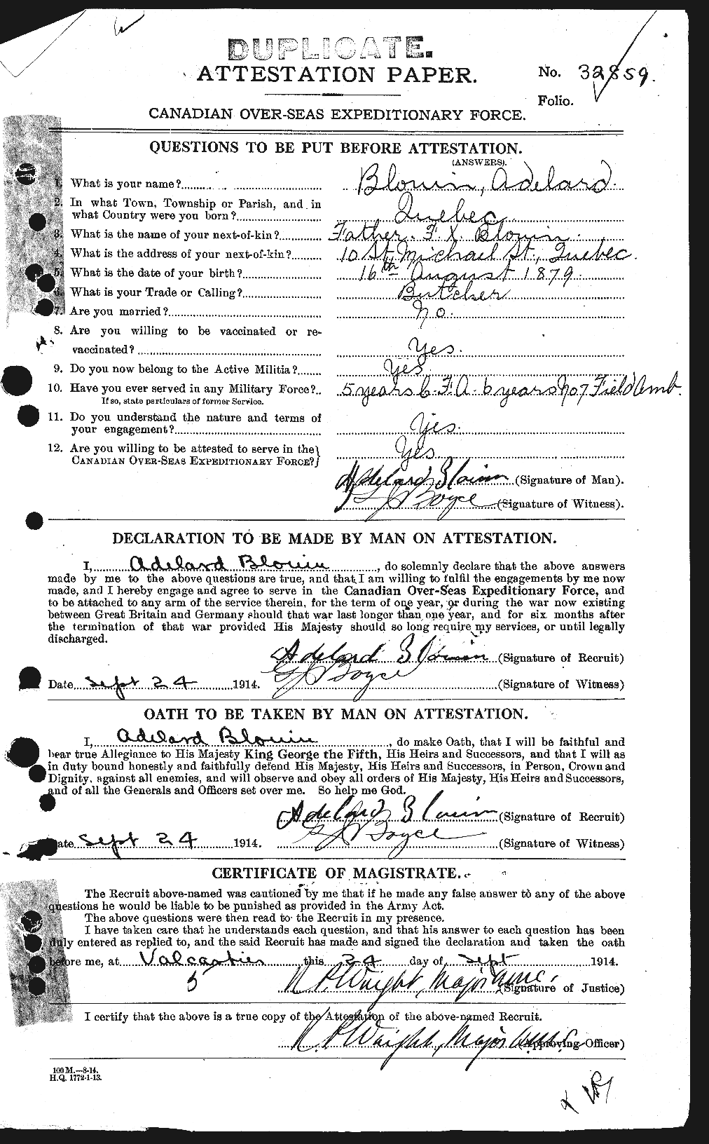 Personnel Records of the First World War - CEF 247376a