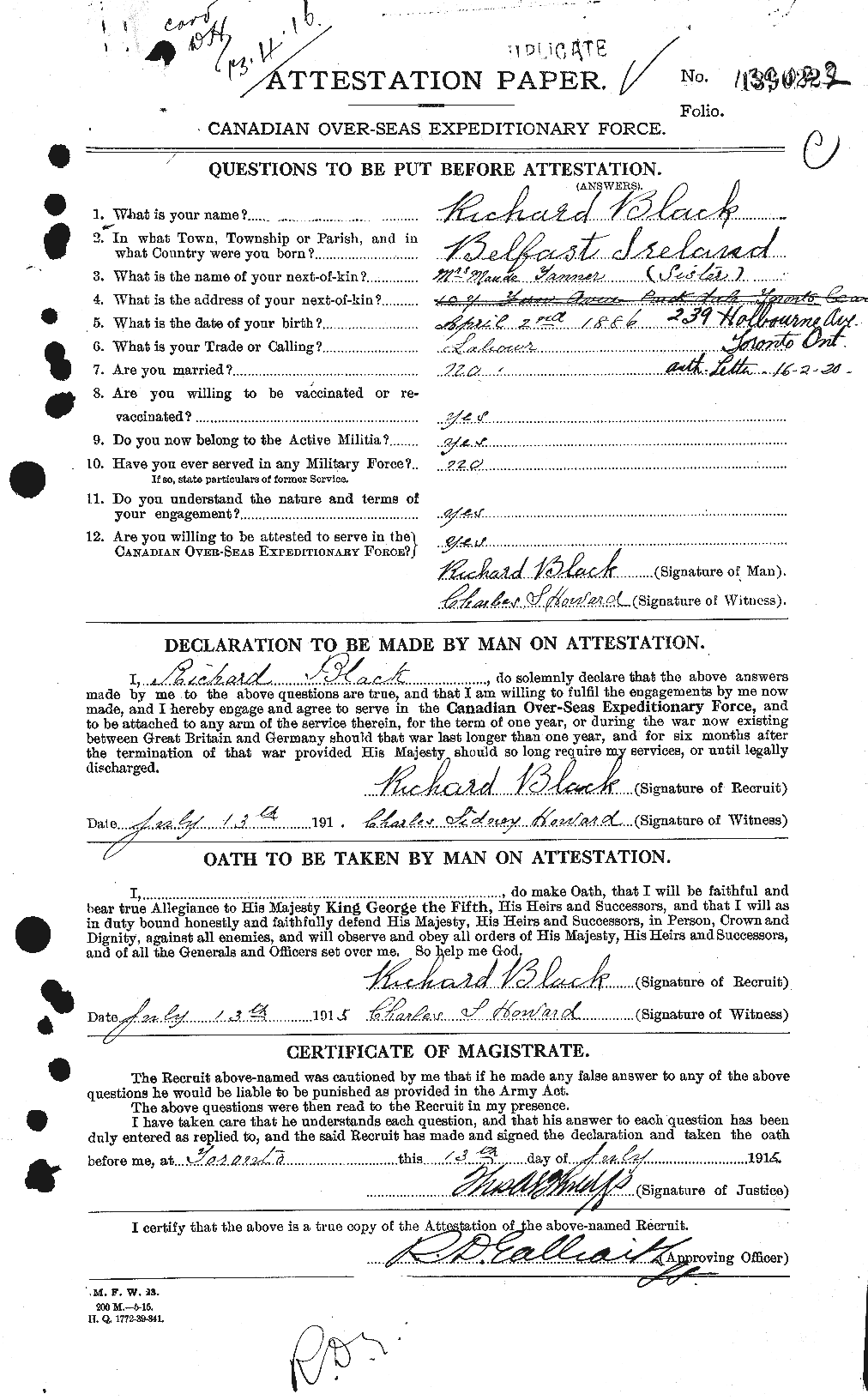 Personnel Records of the First World War - CEF 247563a