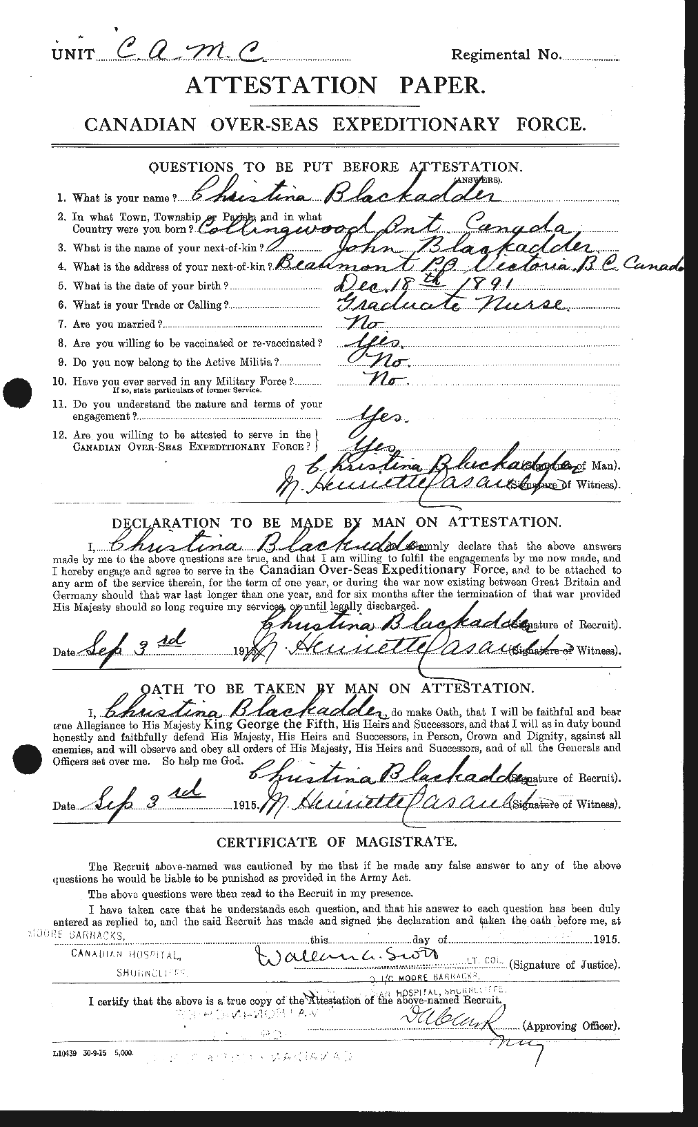 Personnel Records of the First World War - CEF 247725a