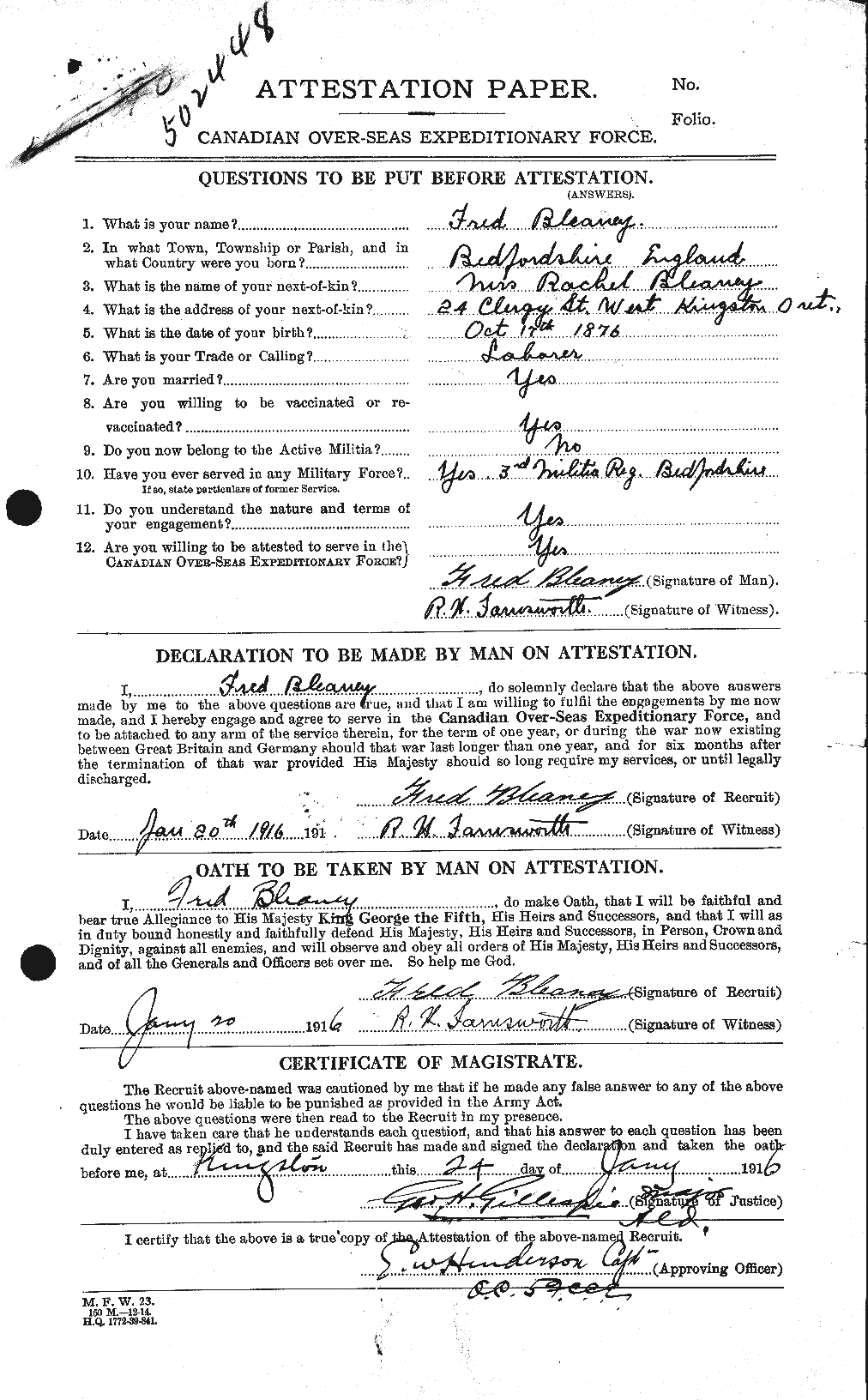 Personnel Records of the First World War - CEF 247904a