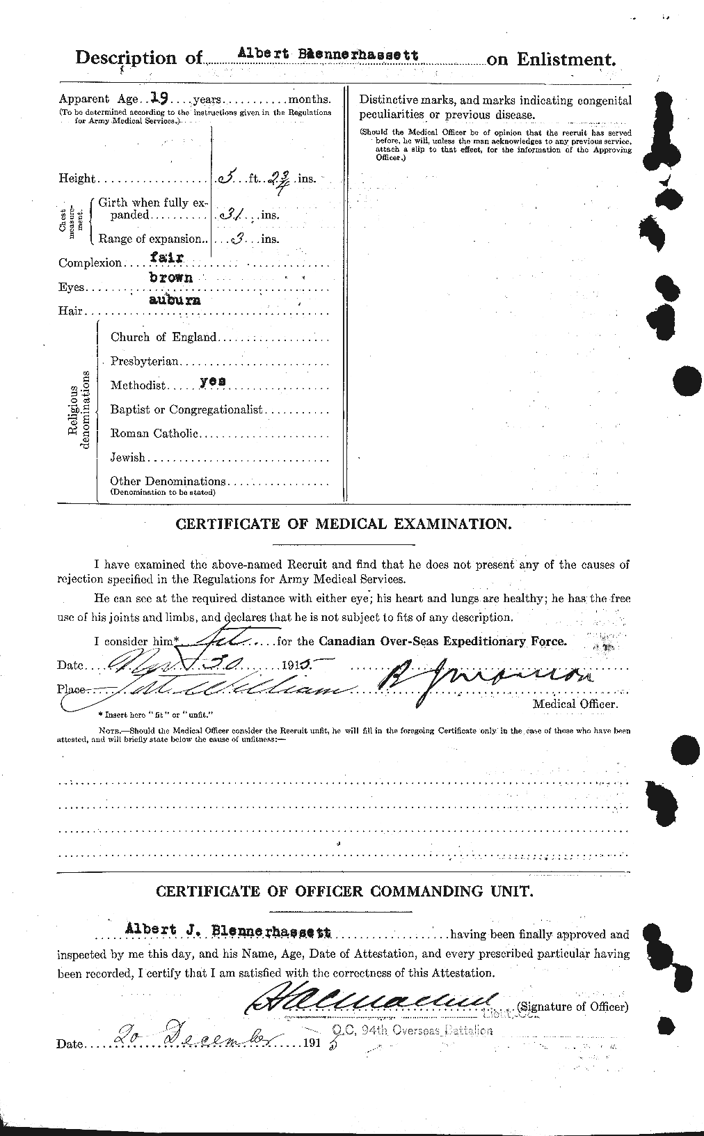 Personnel Records of the First World War - CEF 248000b