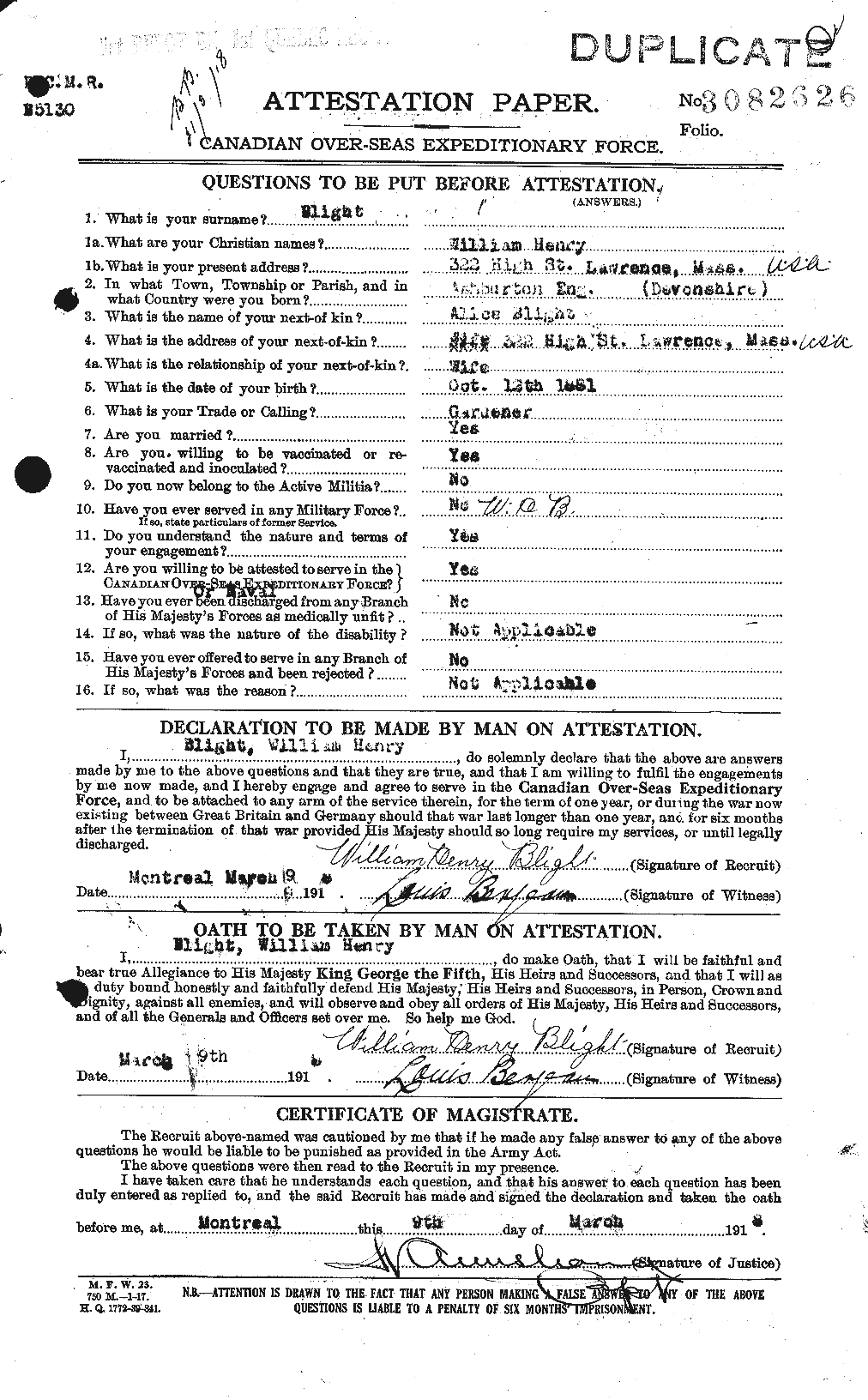 Personnel Records of the First World War - CEF 248099a
