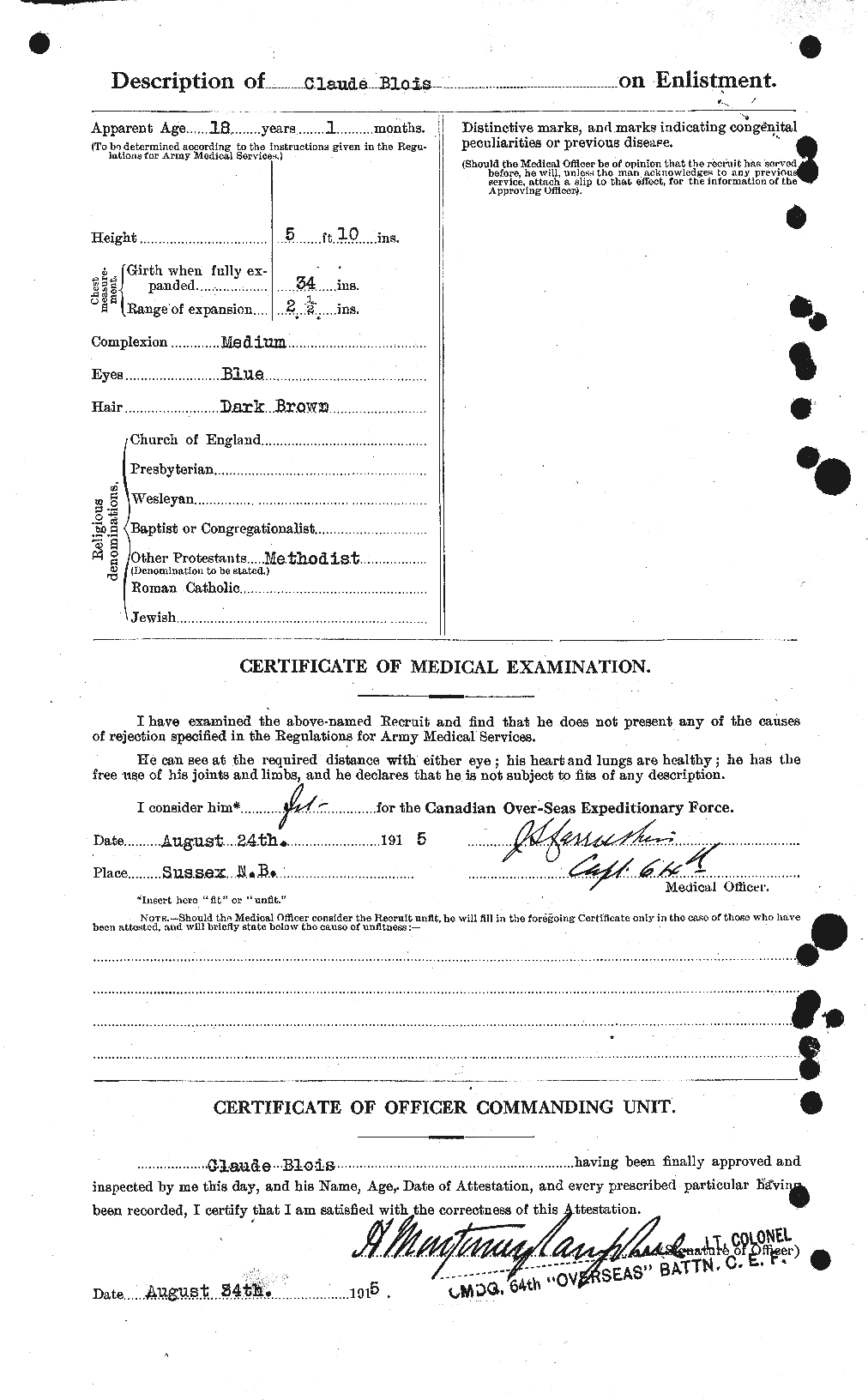 Personnel Records of the First World War - CEF 248446b