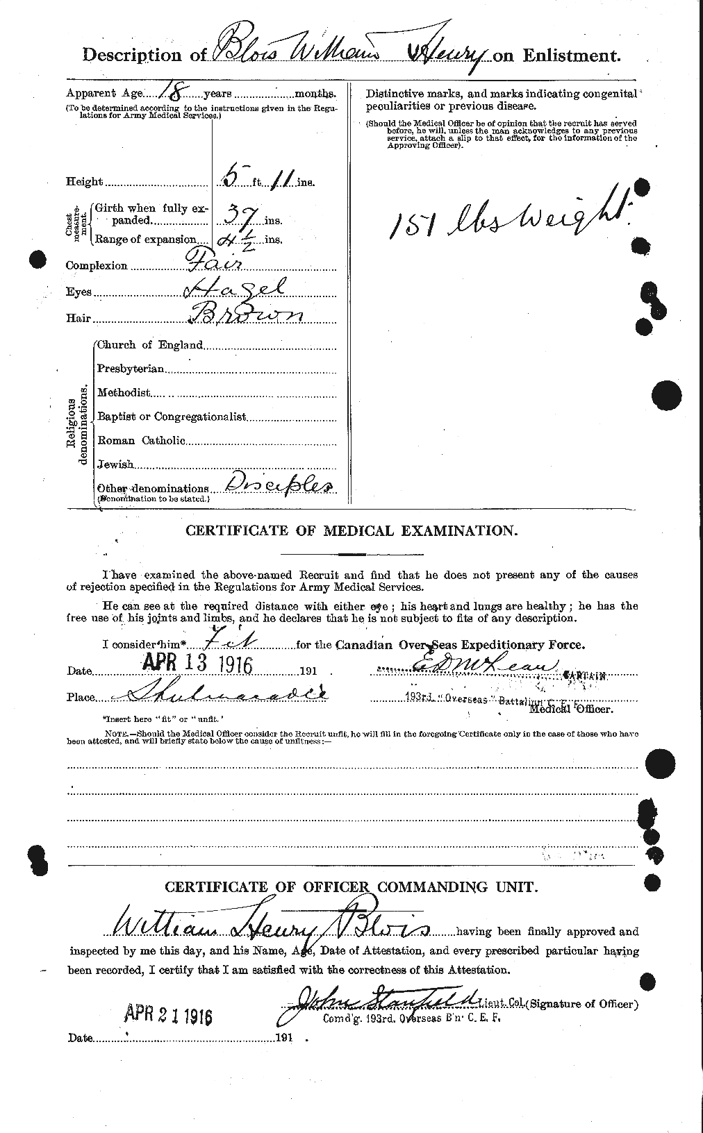 Personnel Records of the First World War - CEF 248455b