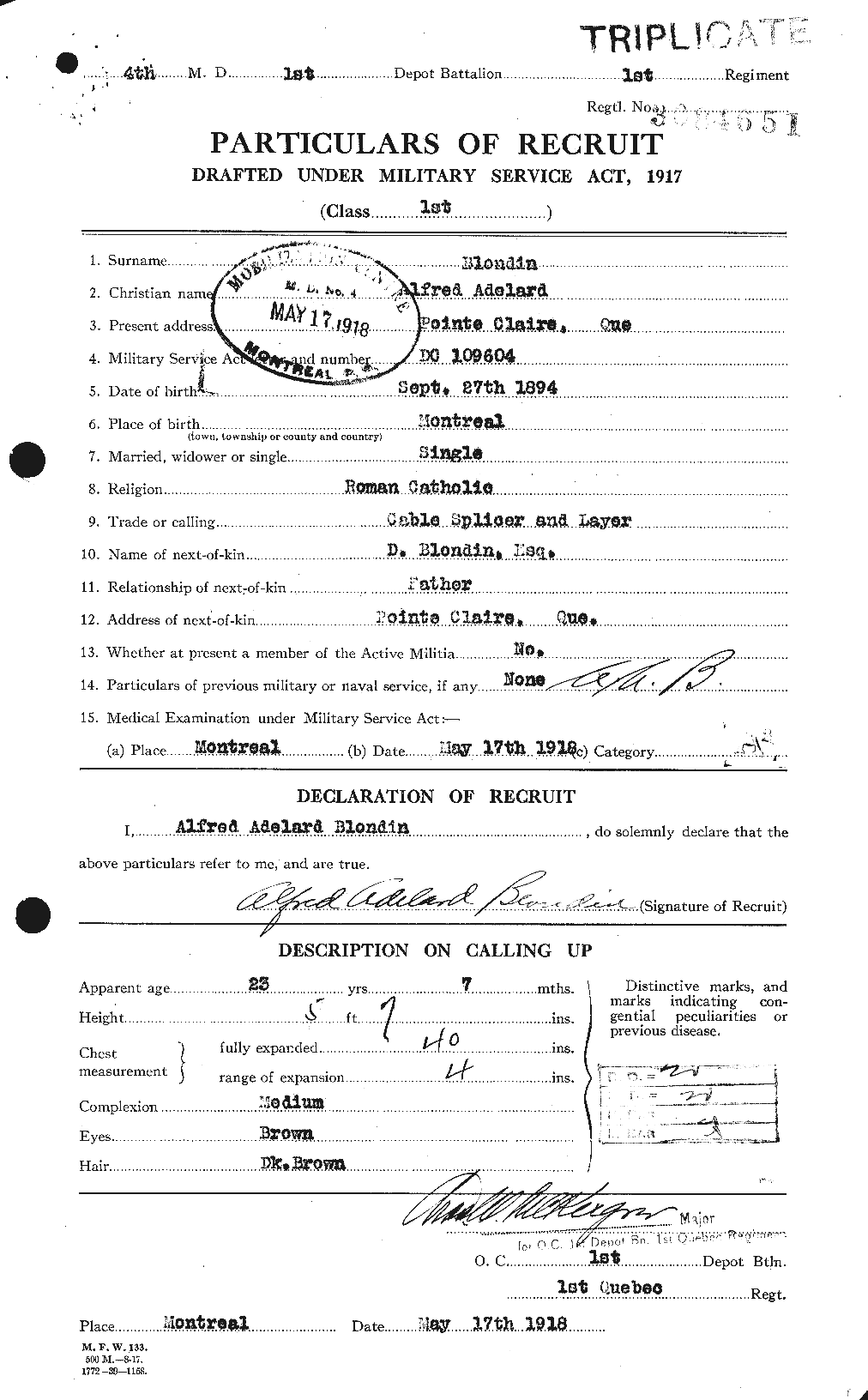 Personnel Records of the First World War - CEF 248507a