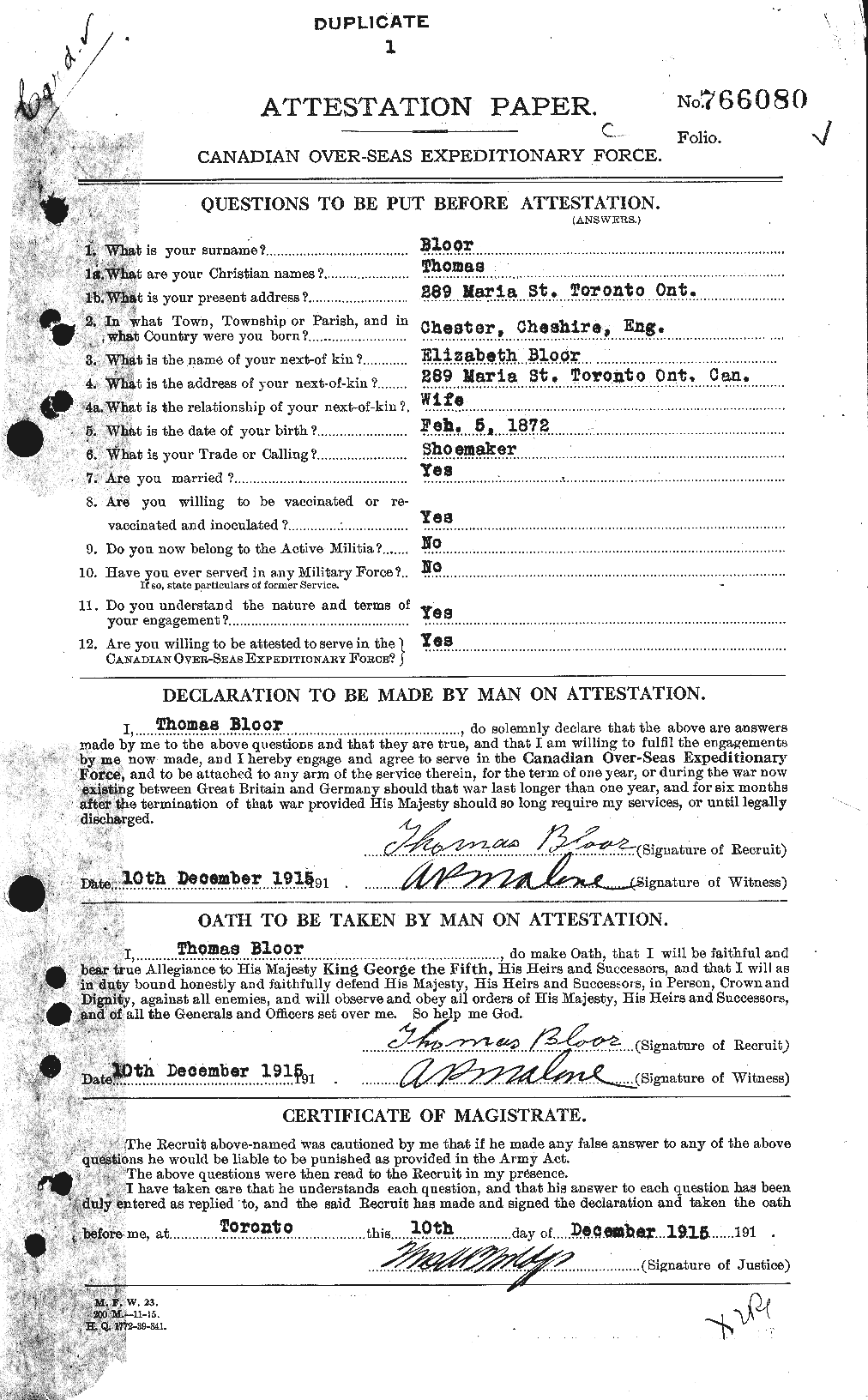 Personnel Records of the First World War - CEF 248647a