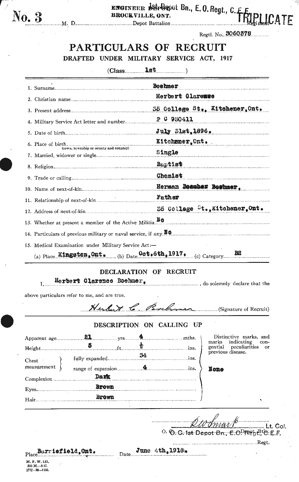 Personnel Records of the First World War - CEF 249110a
