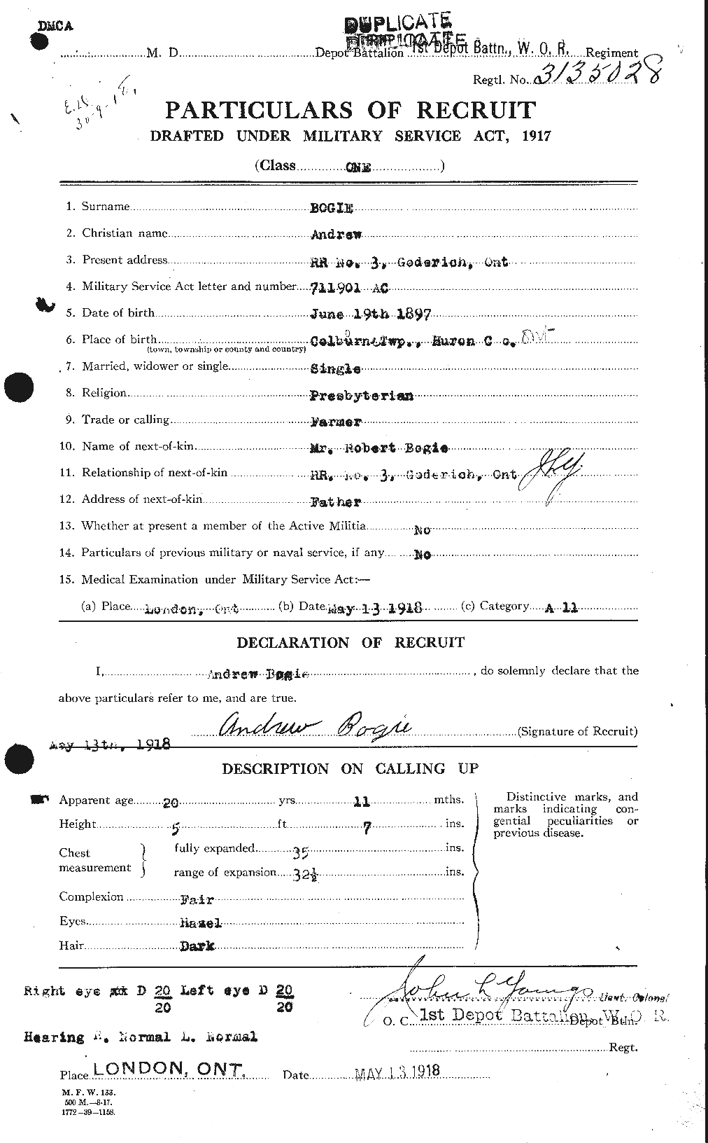 Personnel Records of the First World War - CEF 249258a