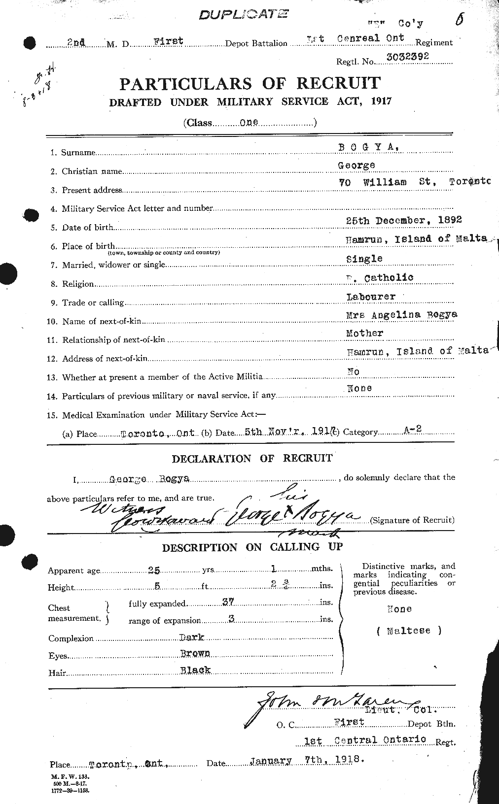 Personnel Records of the First World War - CEF 249284a