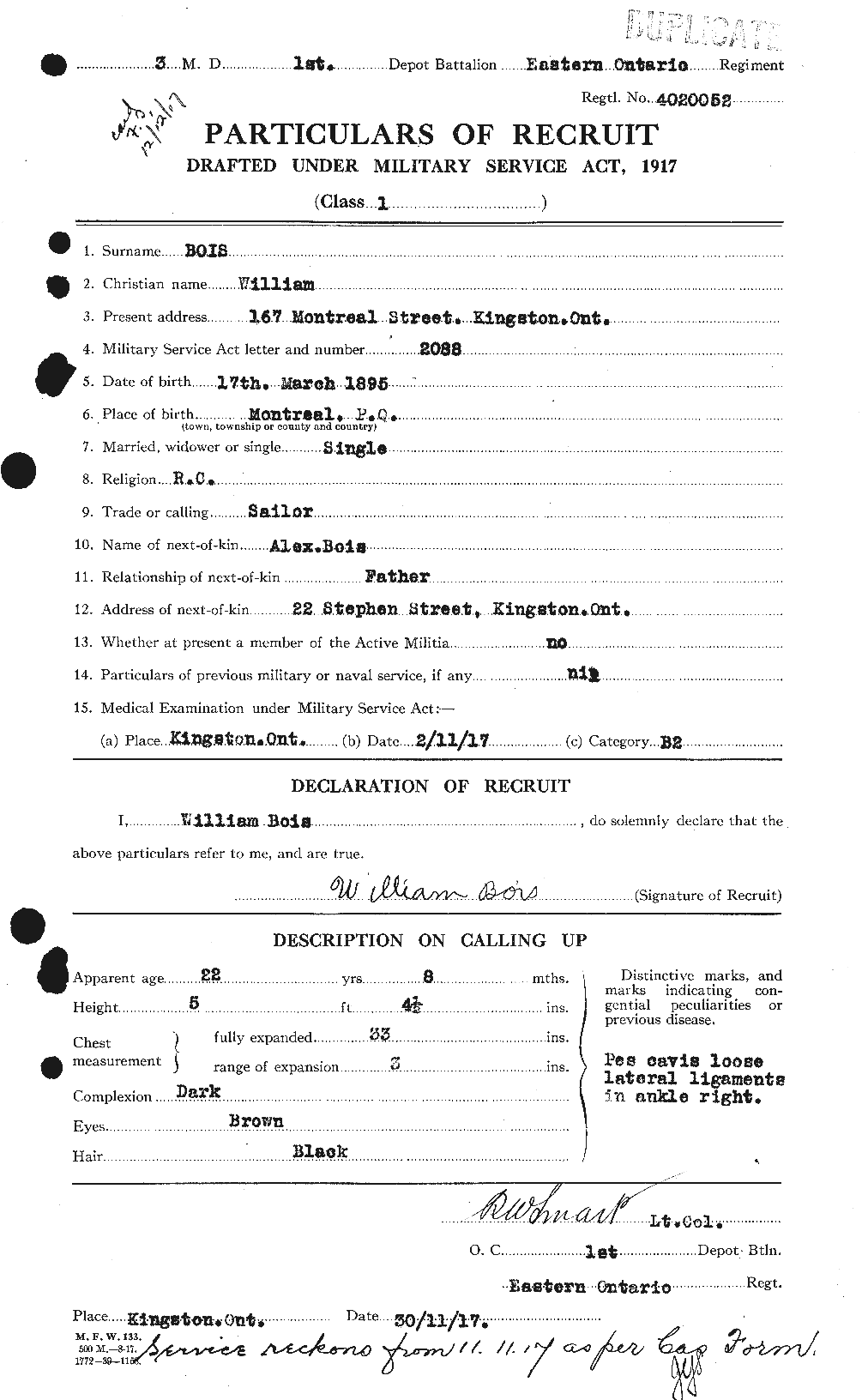 Personnel Records of the First World War - CEF 249380a