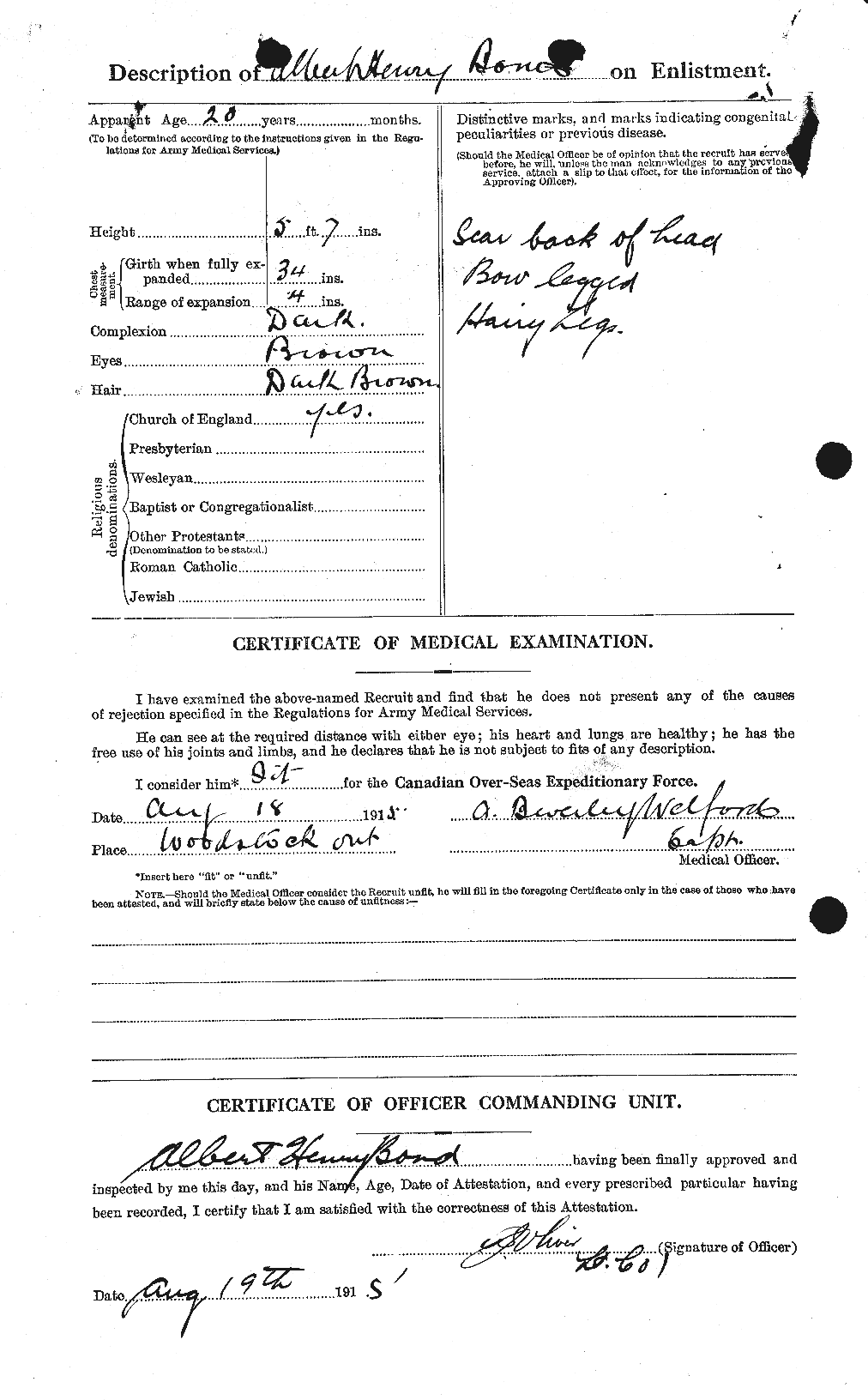 Personnel Records of the First World War - CEF 250241b