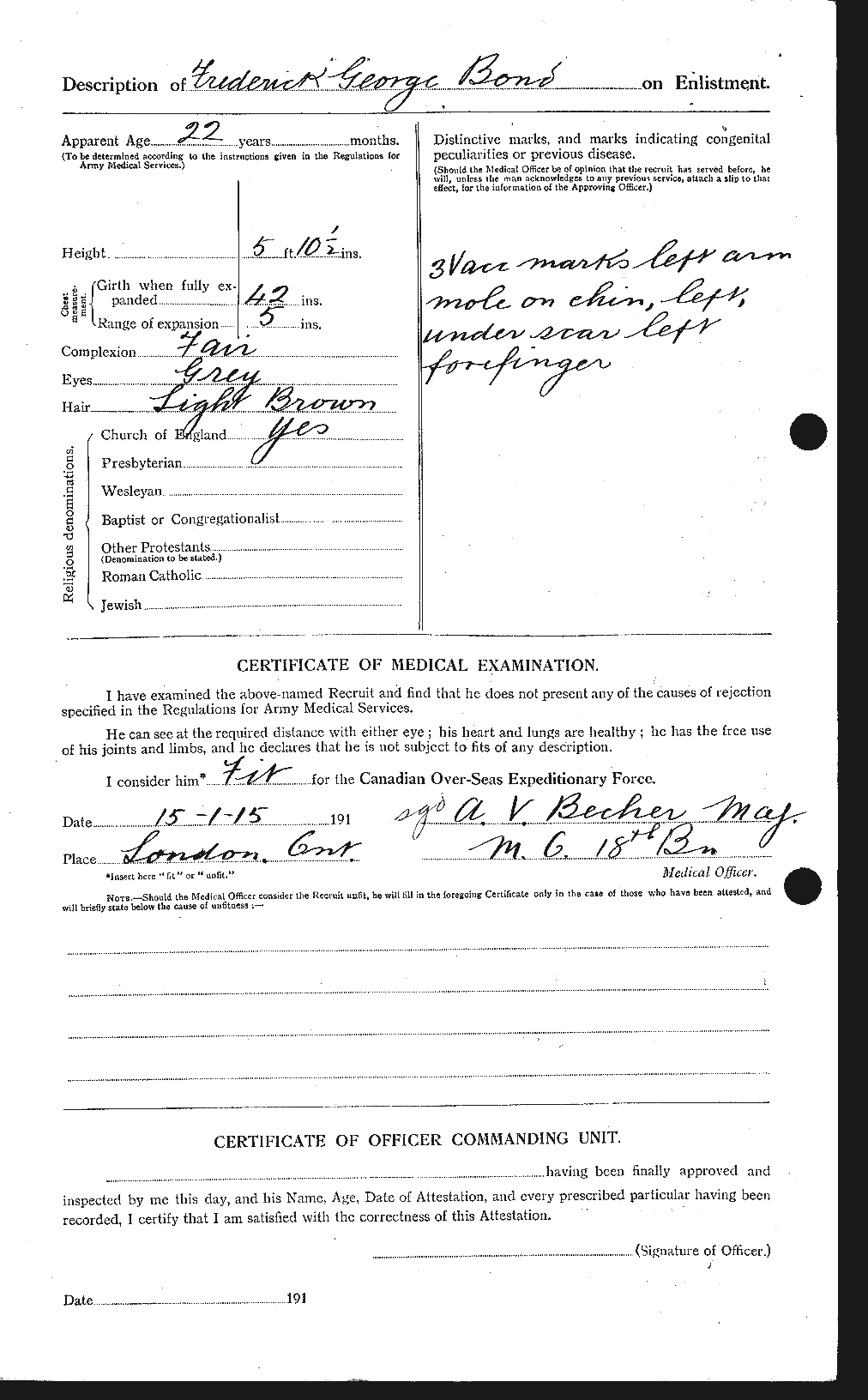 Personnel Records of the First World War - CEF 250308b