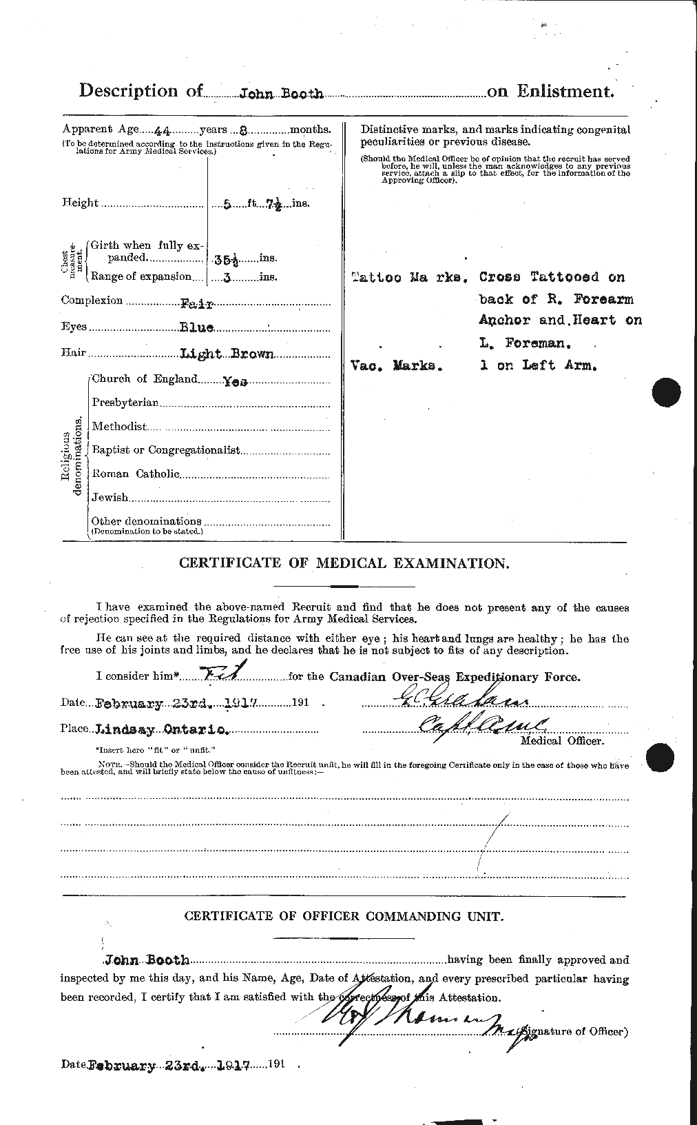 Personnel Records of the First World War - CEF 250913b