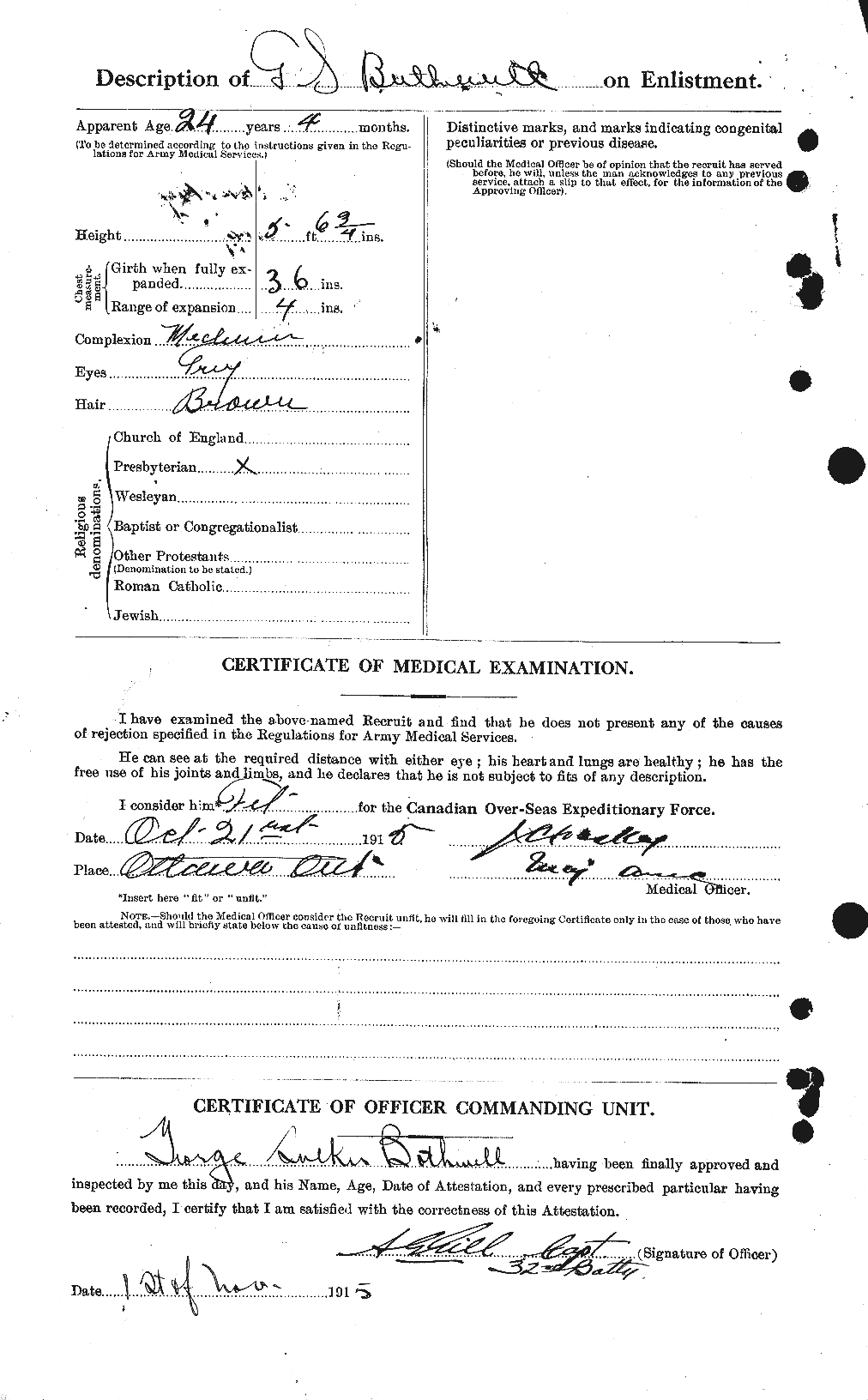 Personnel Records of the First World War - CEF 252002b