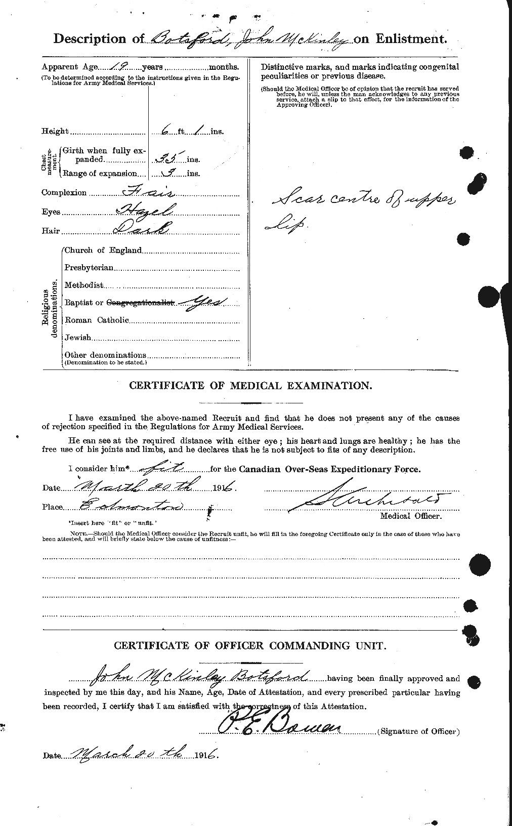 Personnel Records of the First World War - CEF 252036b