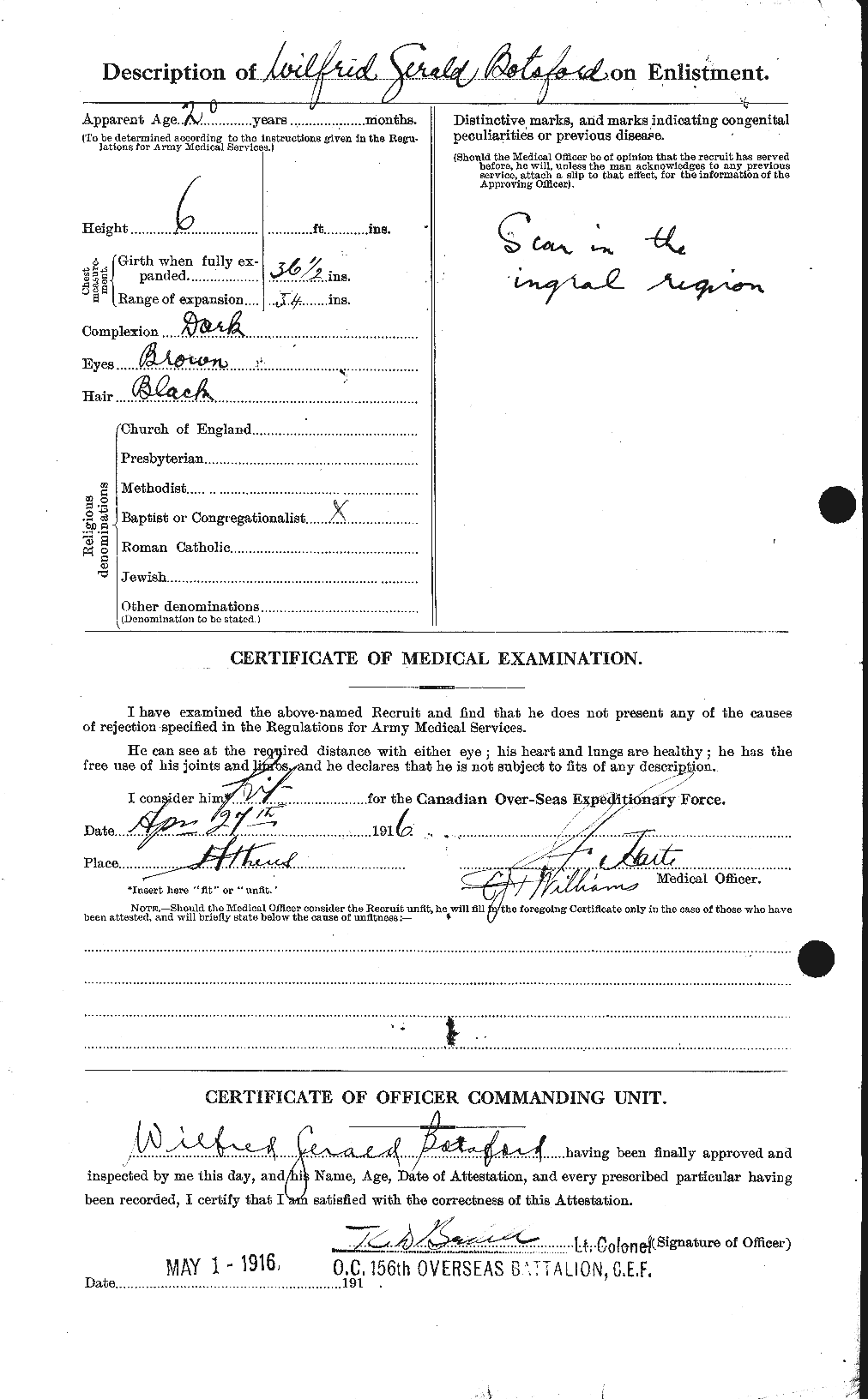 Personnel Records of the First World War - CEF 252039b